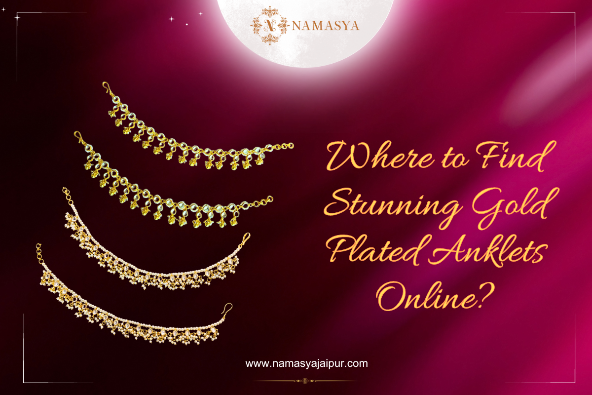 Gold plated anklets online online