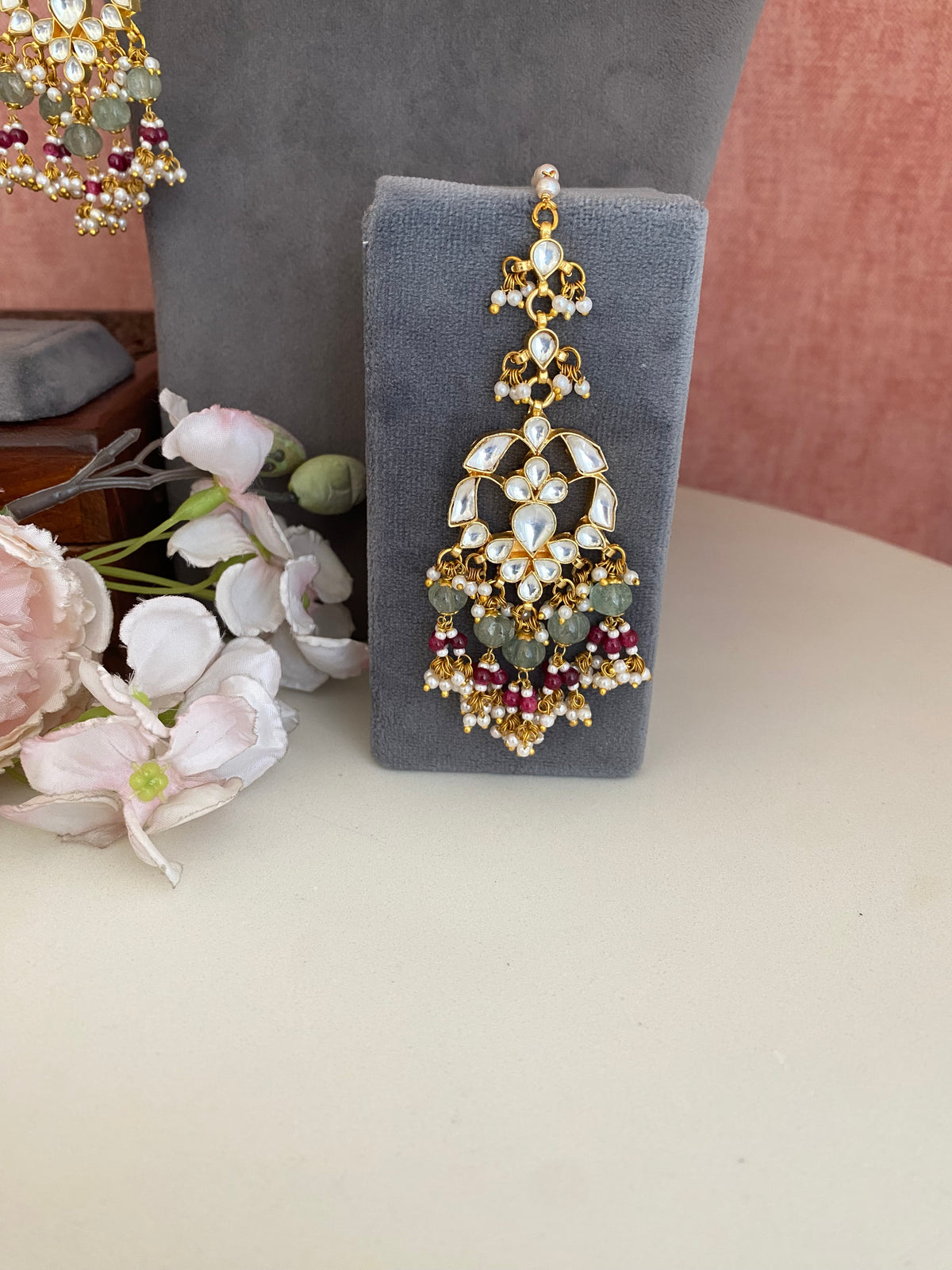 Gold plated Kundan Necklace Set