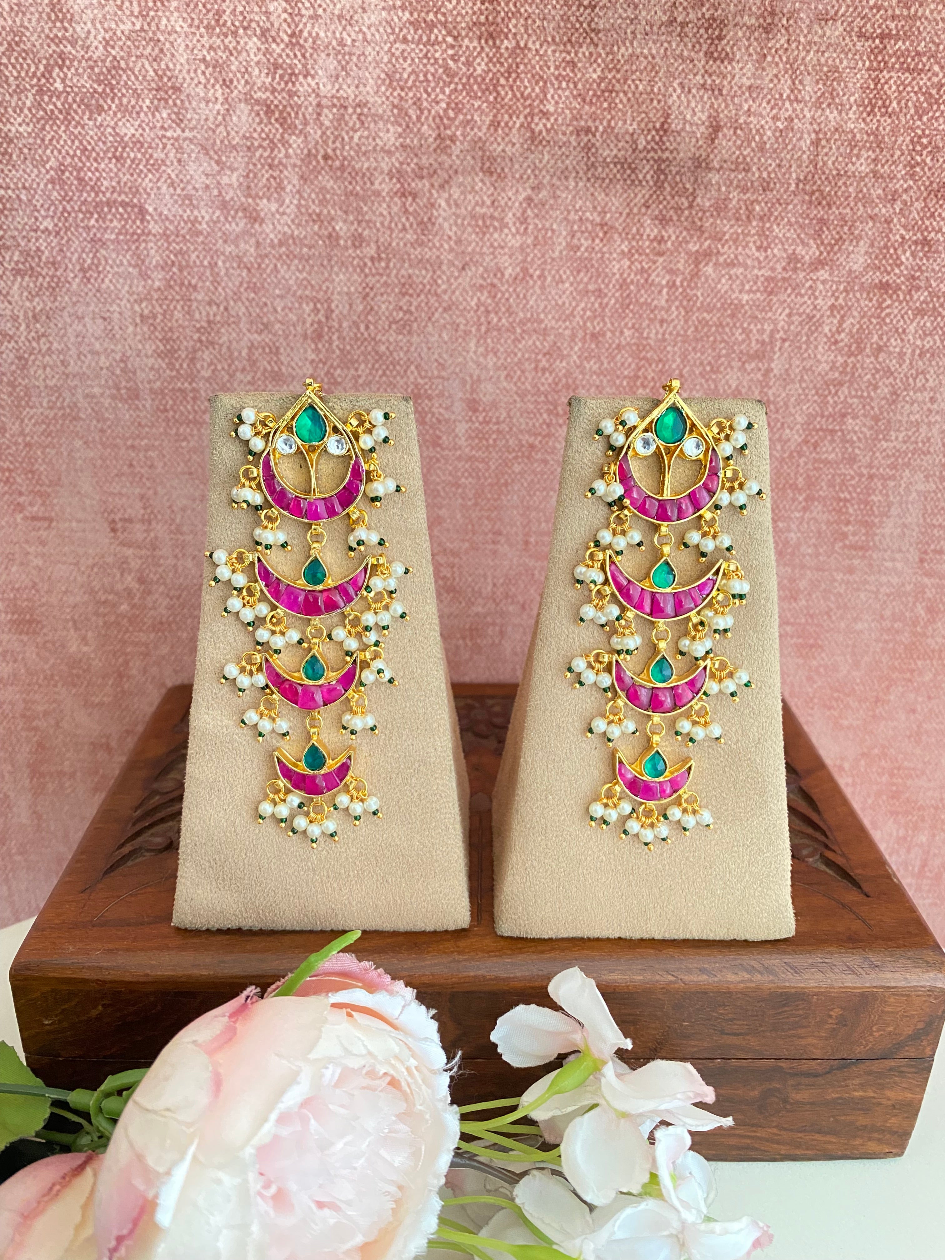 Gold plated Kundan Earring