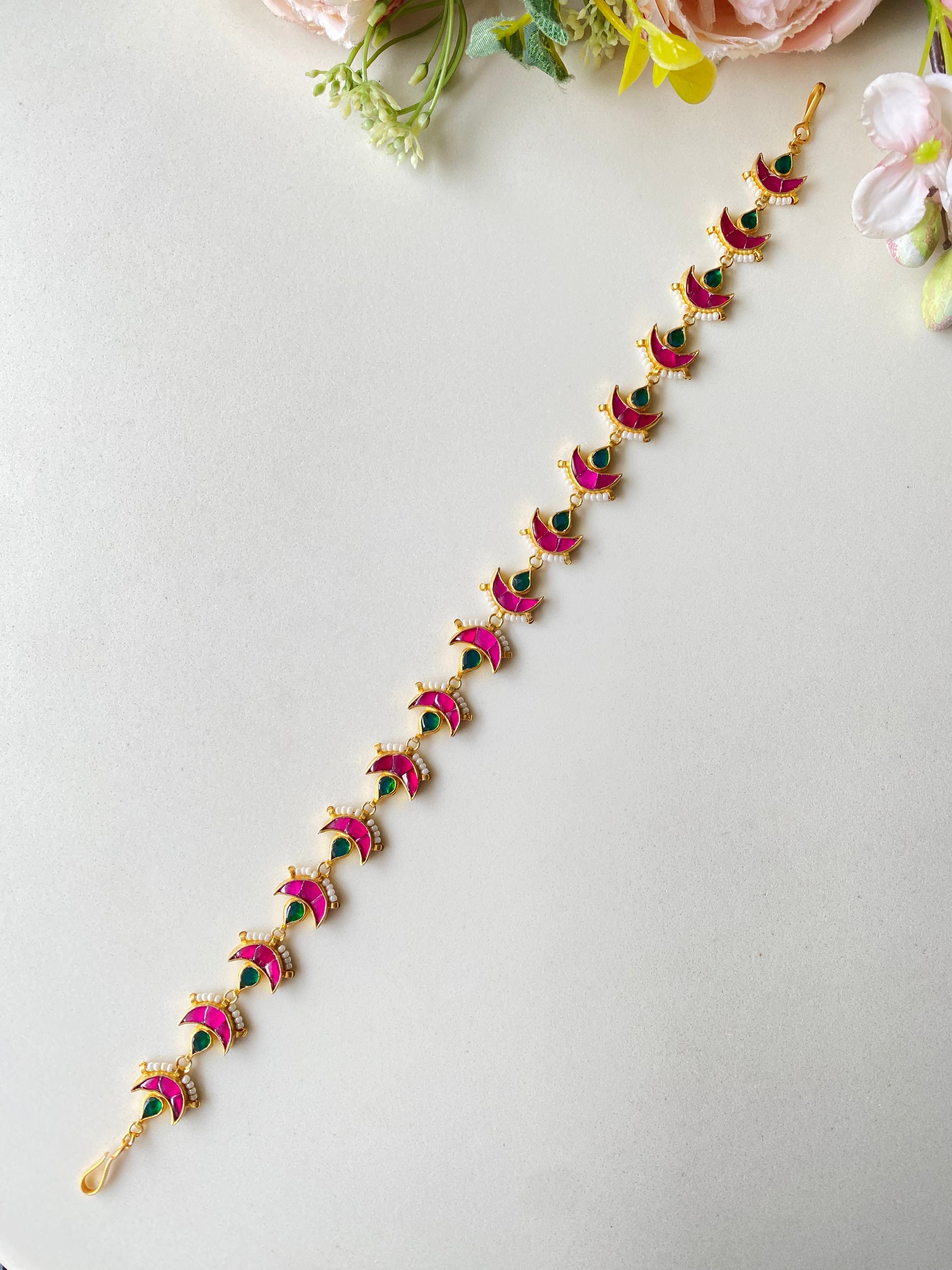 Gold plated Kundan Sheeshphool