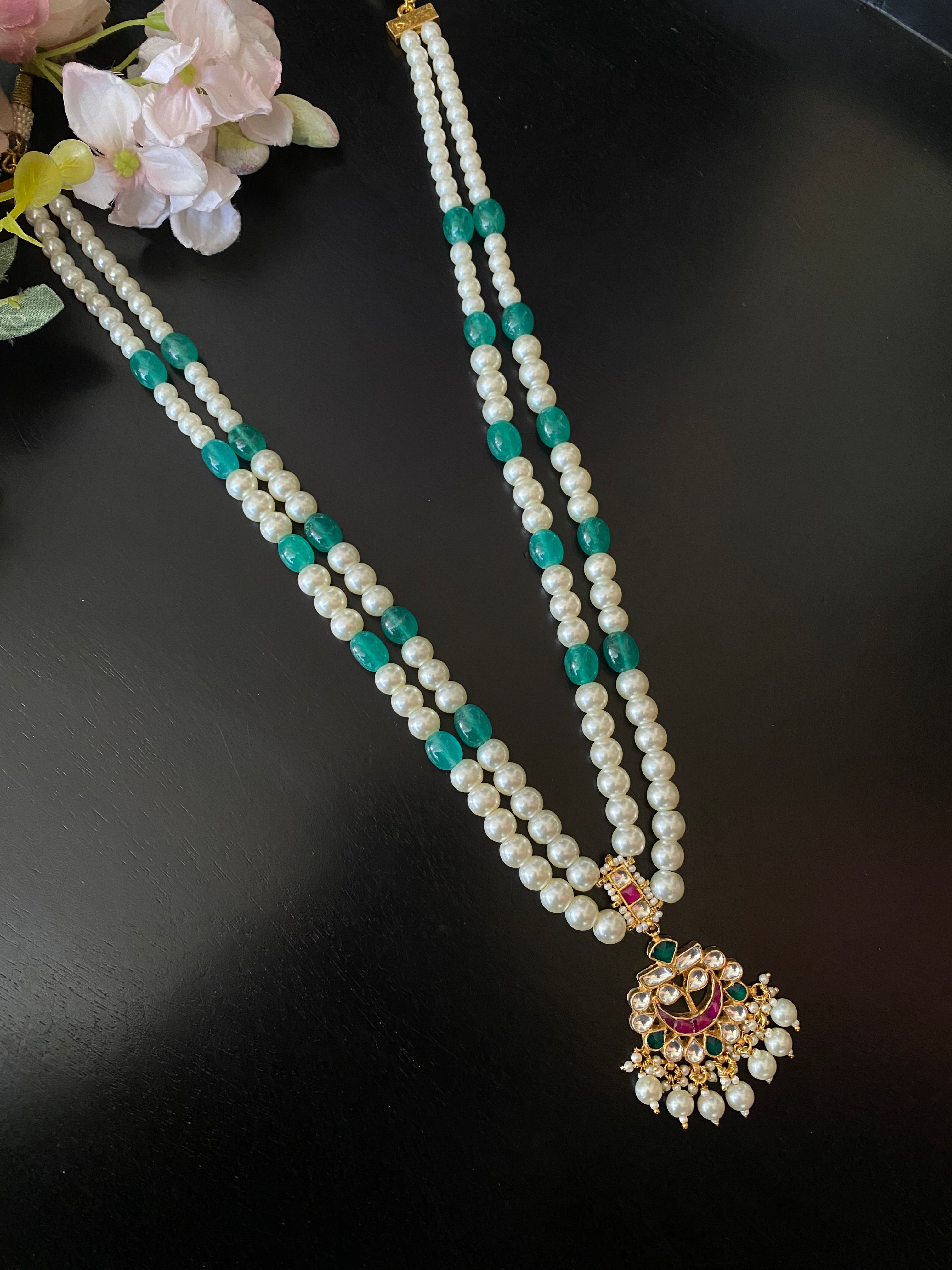 Gold Plated Kundan Maala