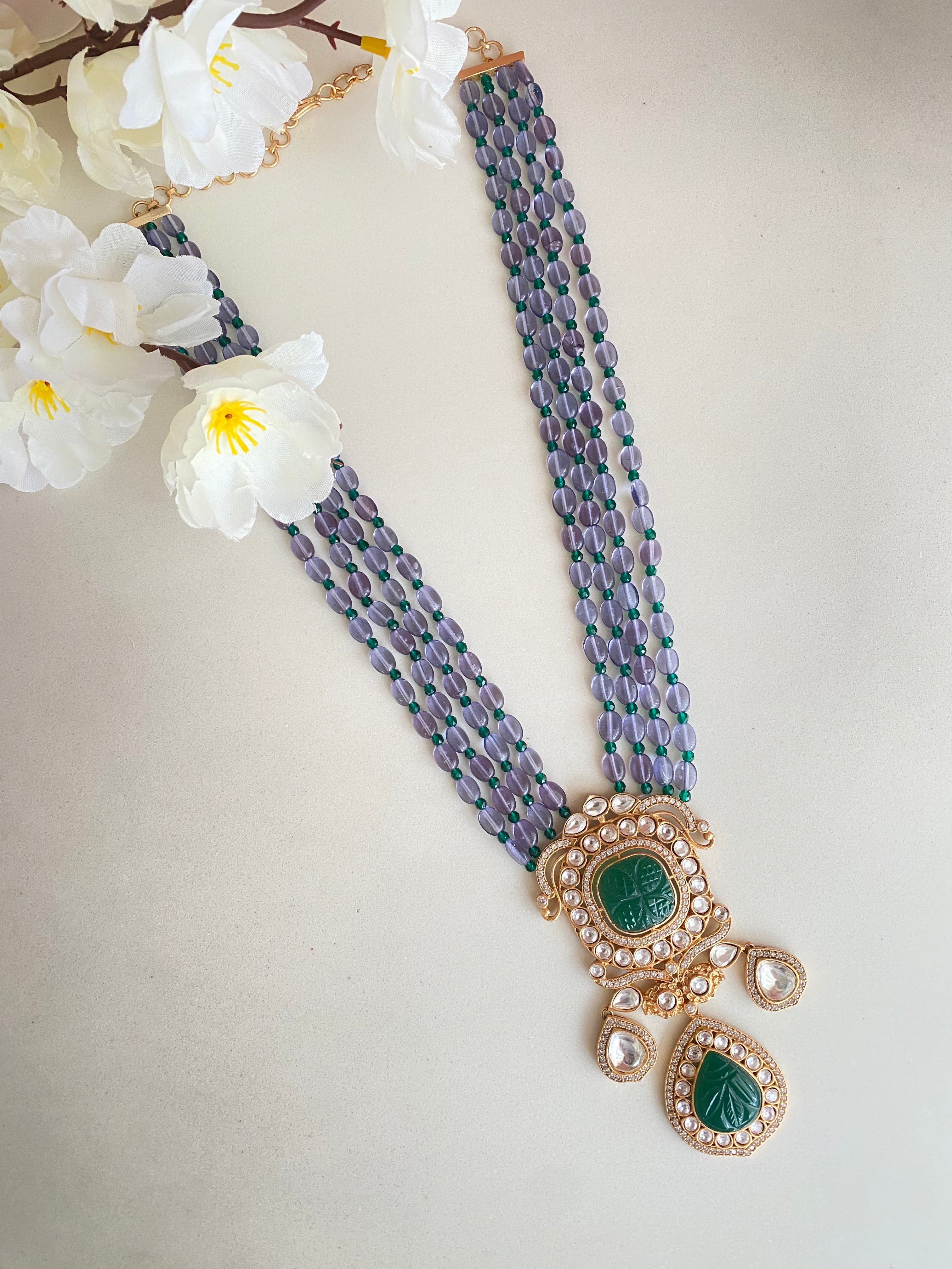 Gold plated Moissanite Necklace