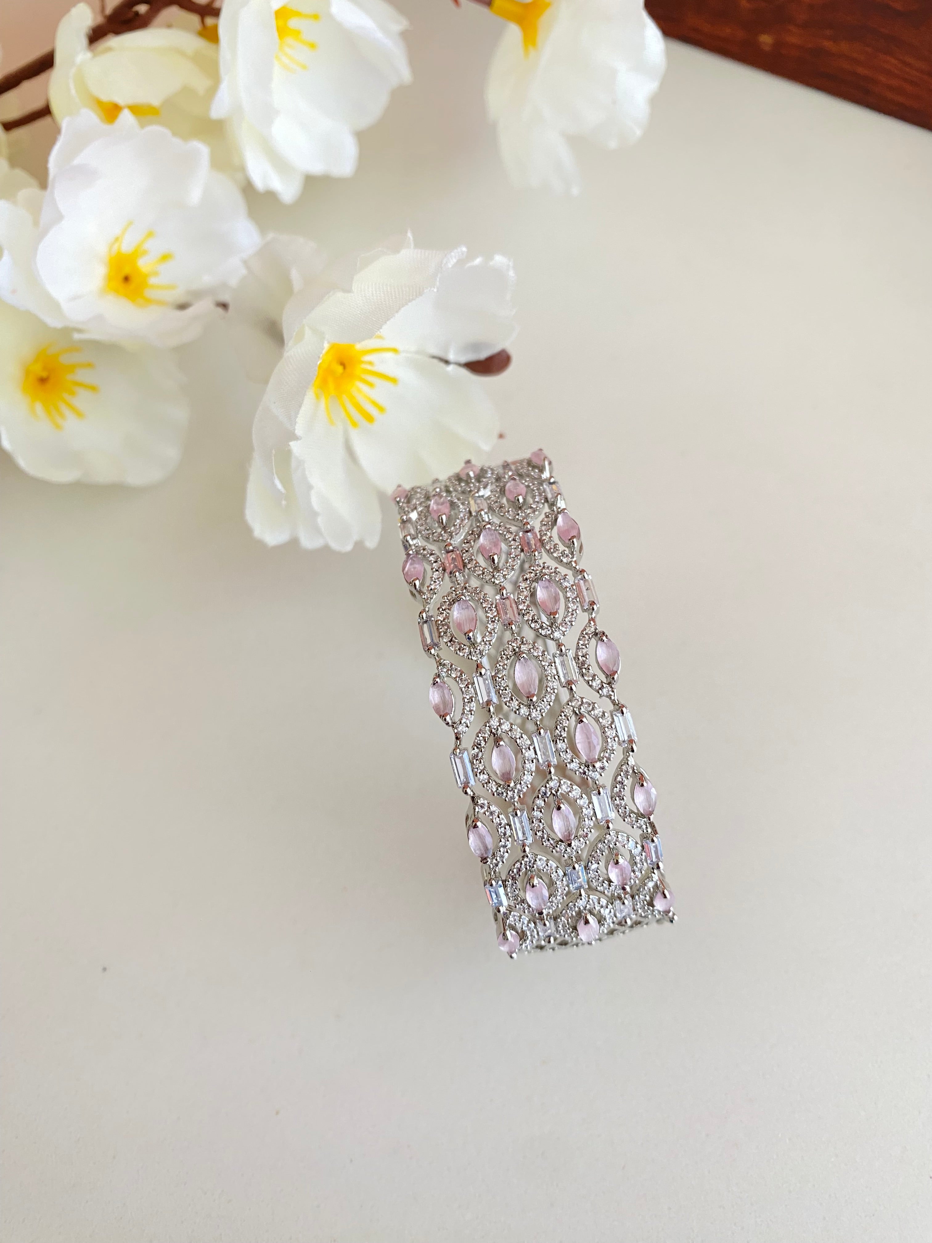 Silver Plated Diamond Bracelet