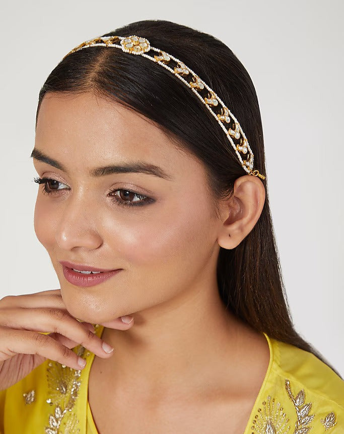 Gold plated Kundan sheeshphool