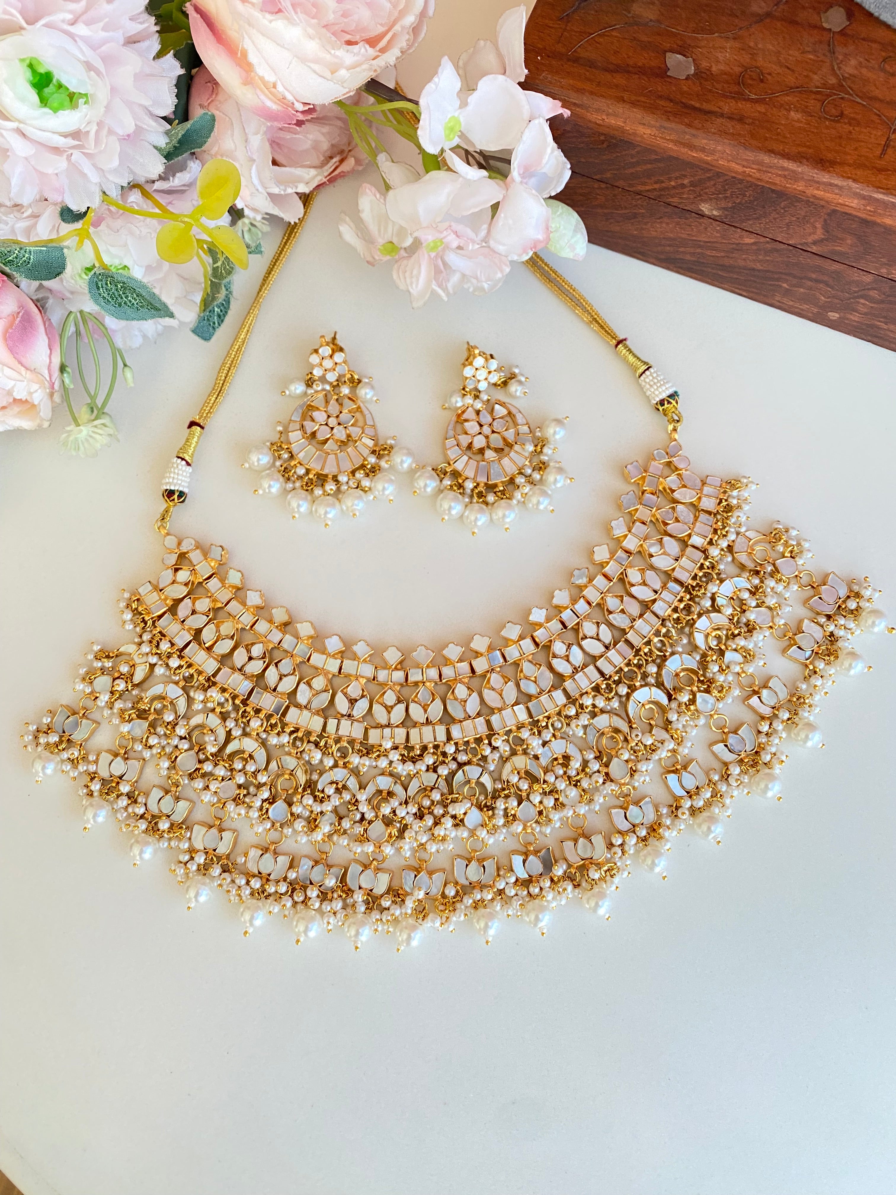 Mother of Pearl Bridal Set
