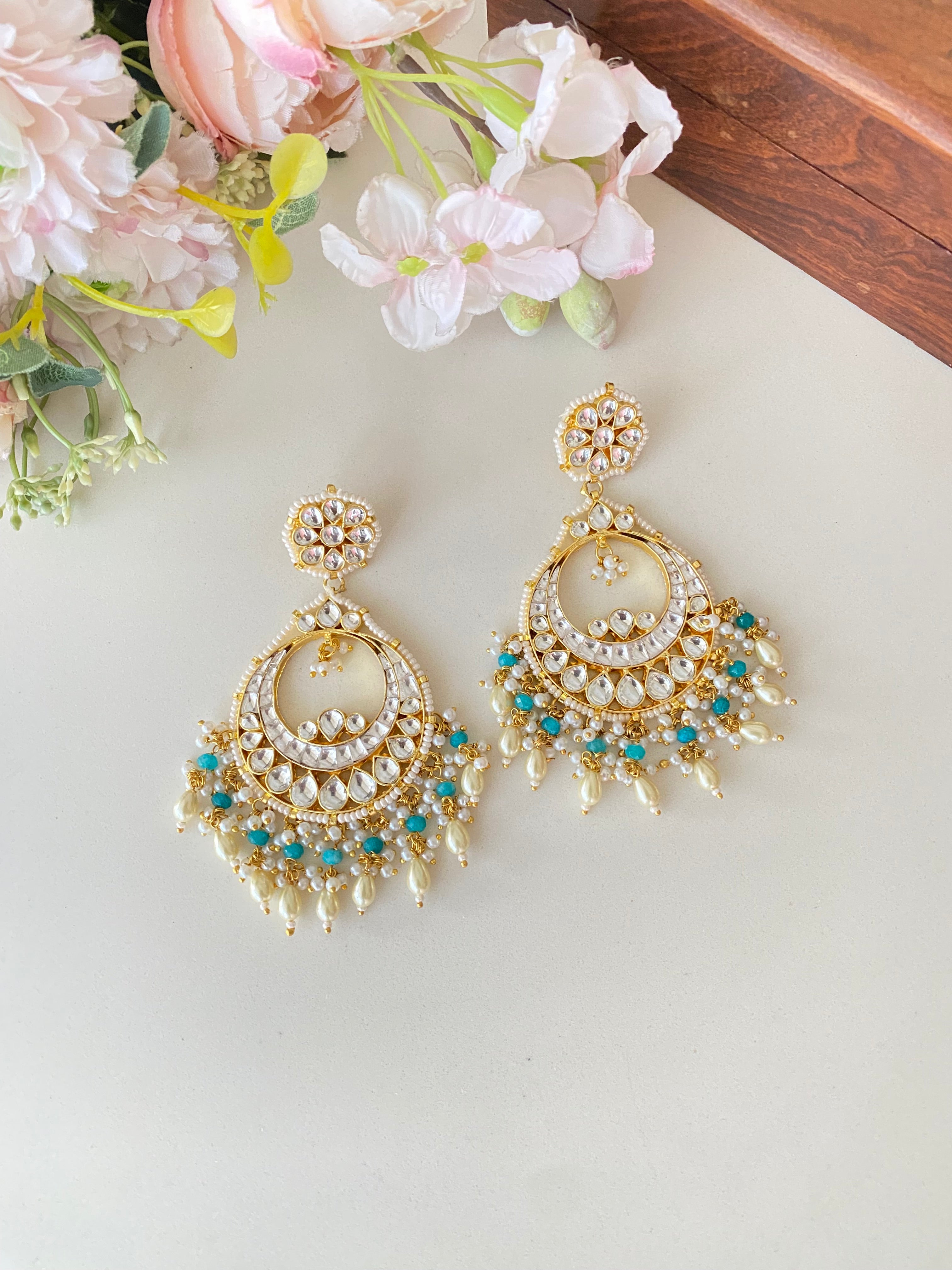 Chandbaali Kundan earring