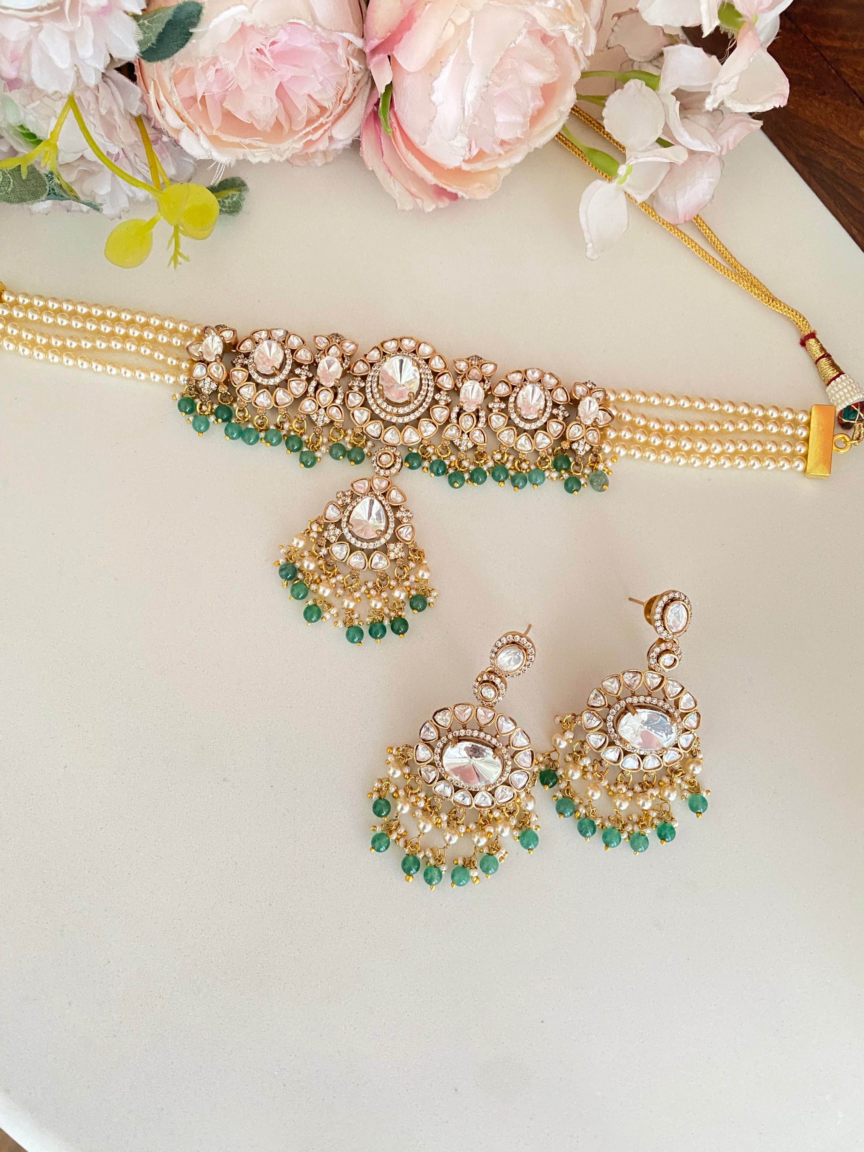 Moissanite Choker Set