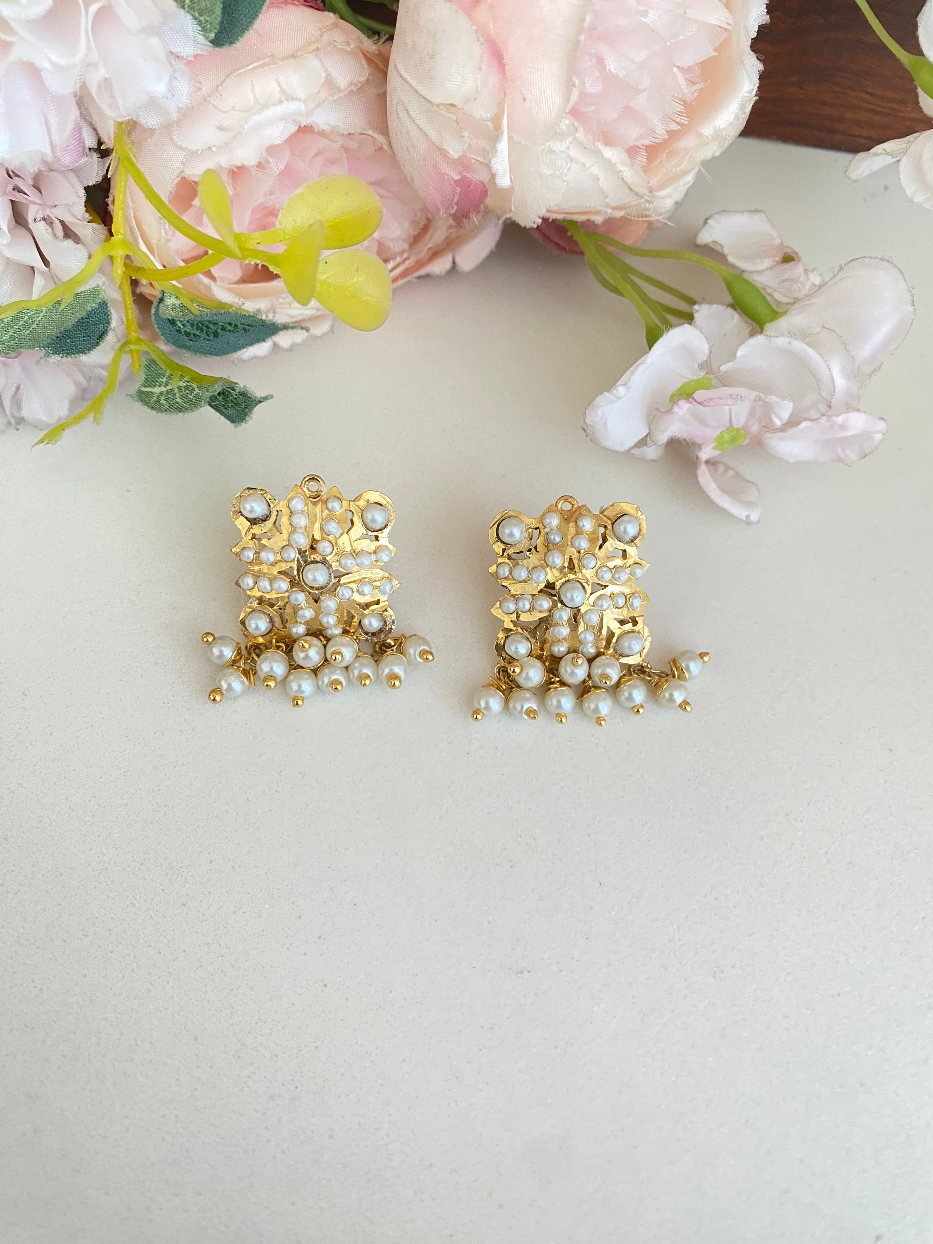 Gold plated Square Stud