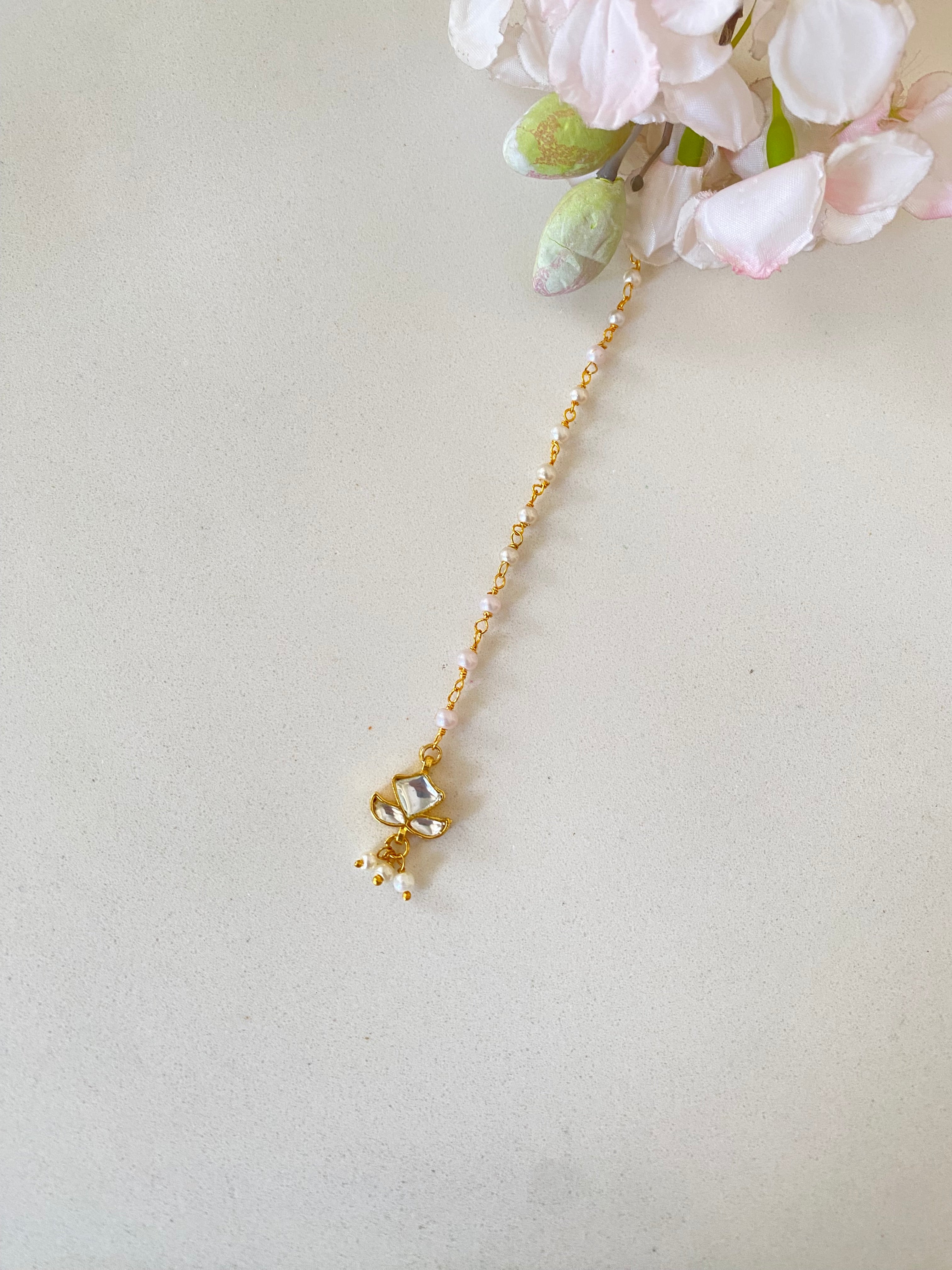 Gold Plated Kundan Tikka