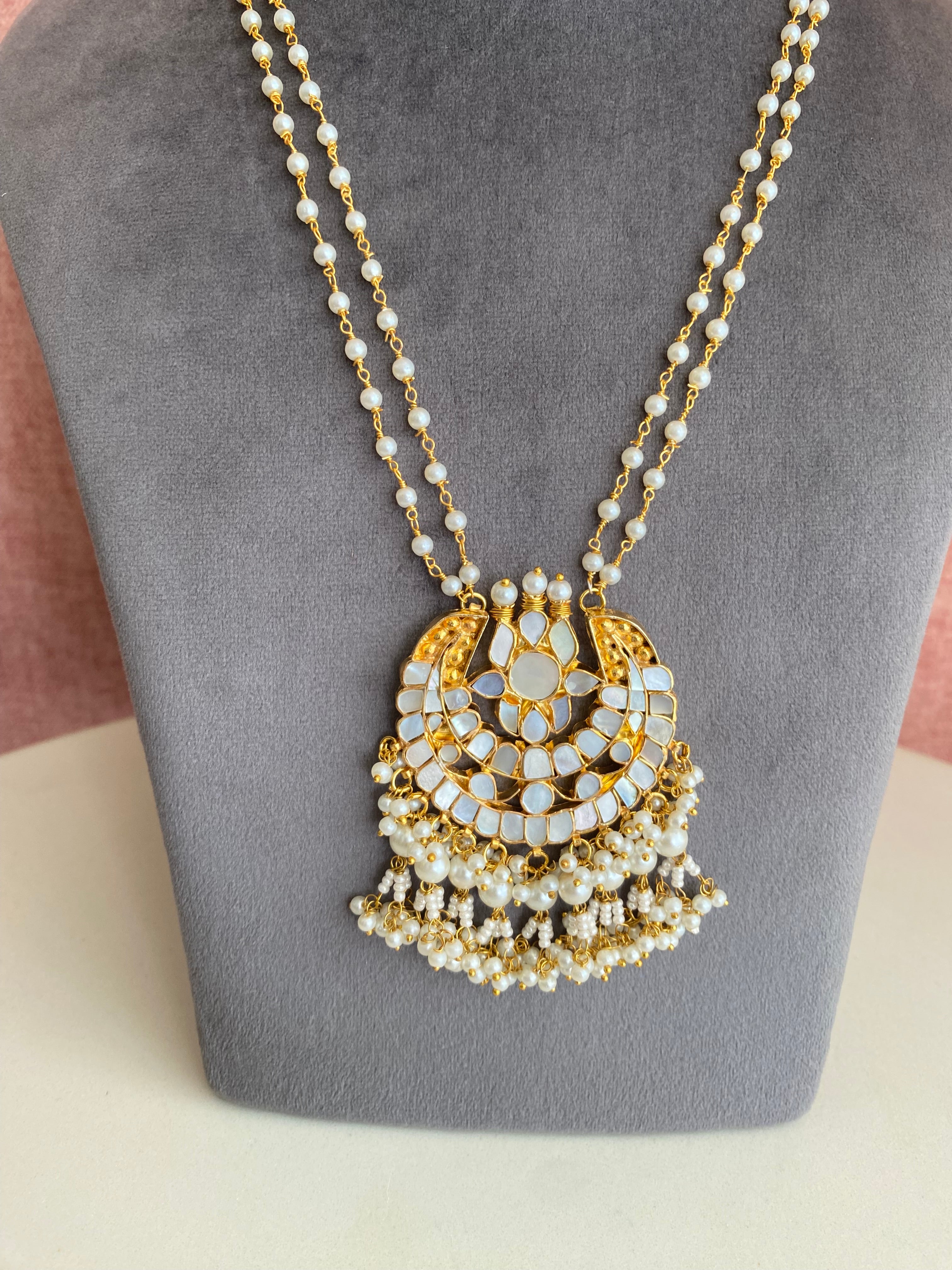 Mother Of Pearl Long Necklace