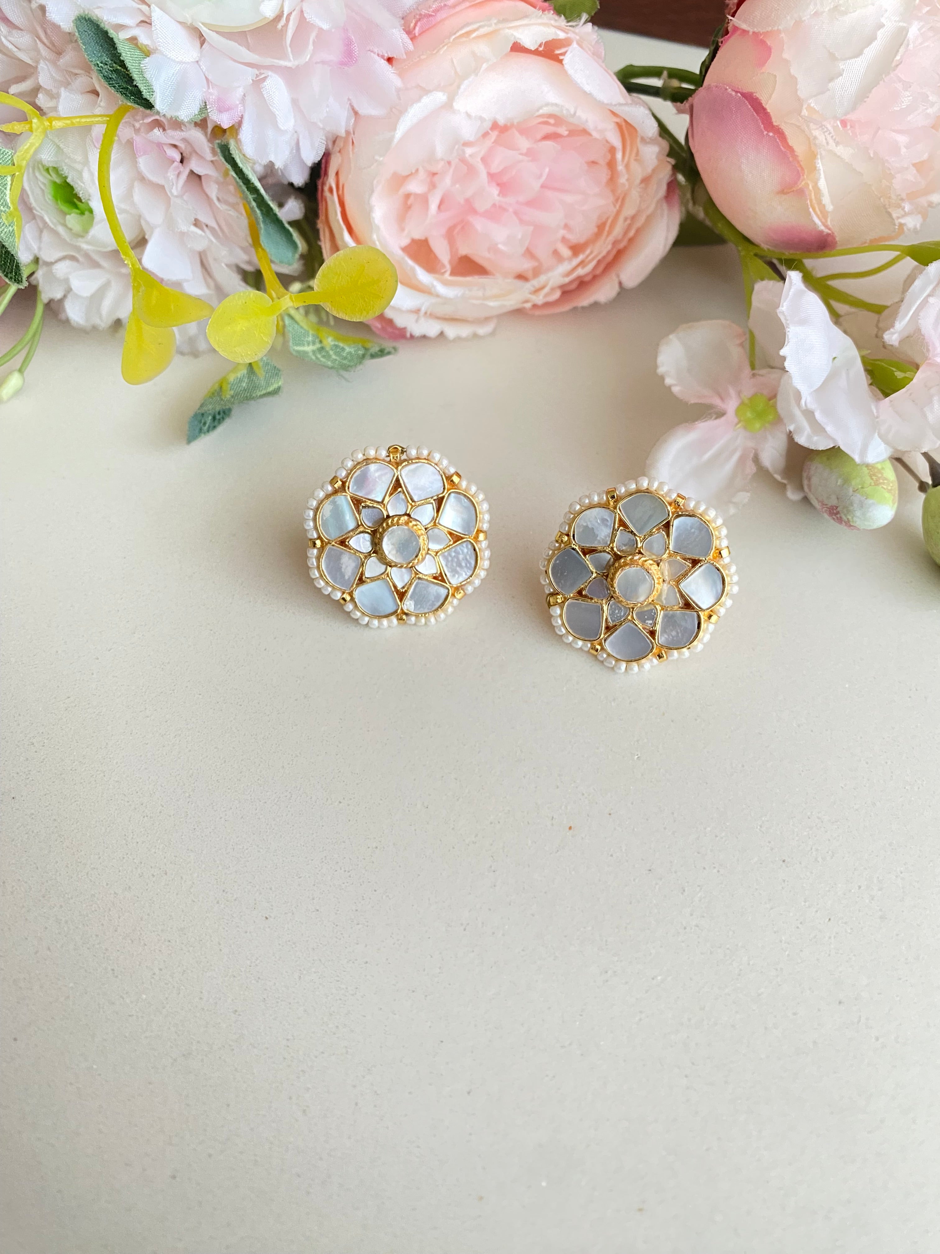 Mother of pearl studs