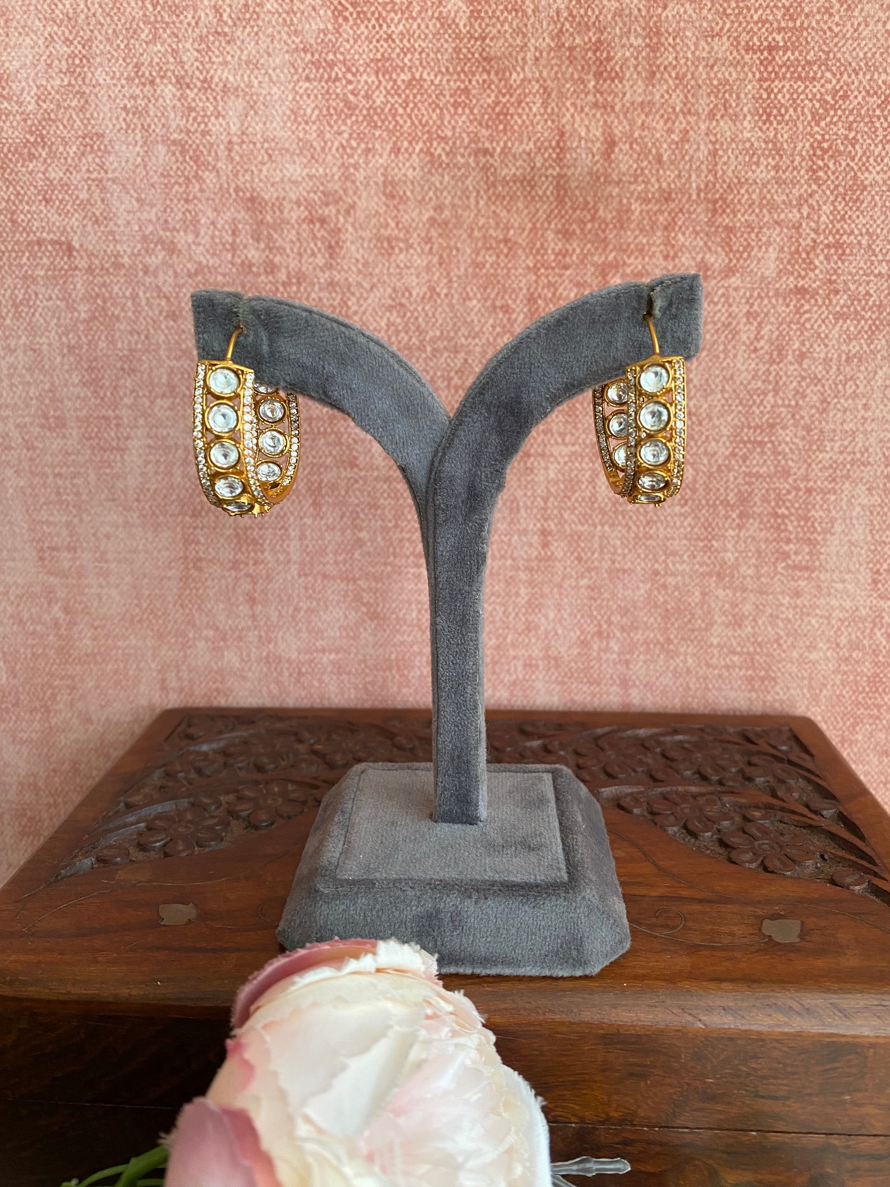 Gold plated Moissanite Baali