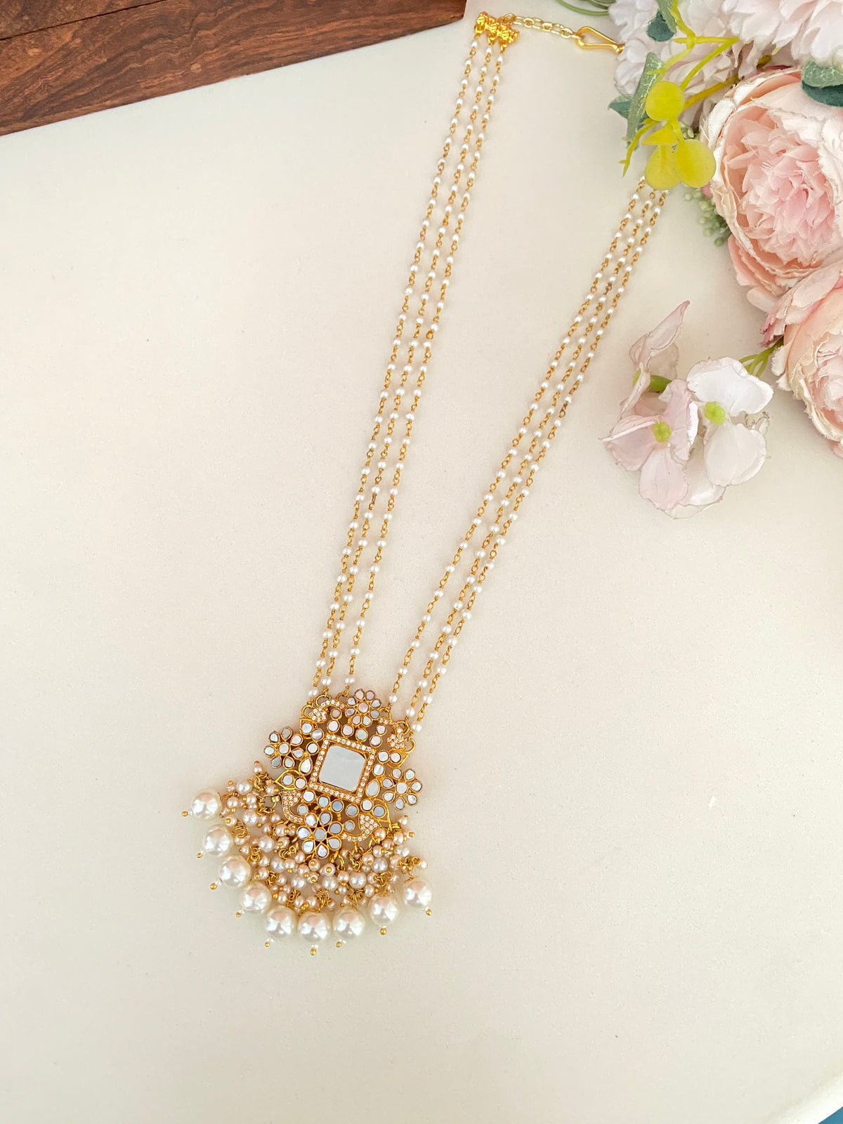 Mother Of Pearl Long Necklace
