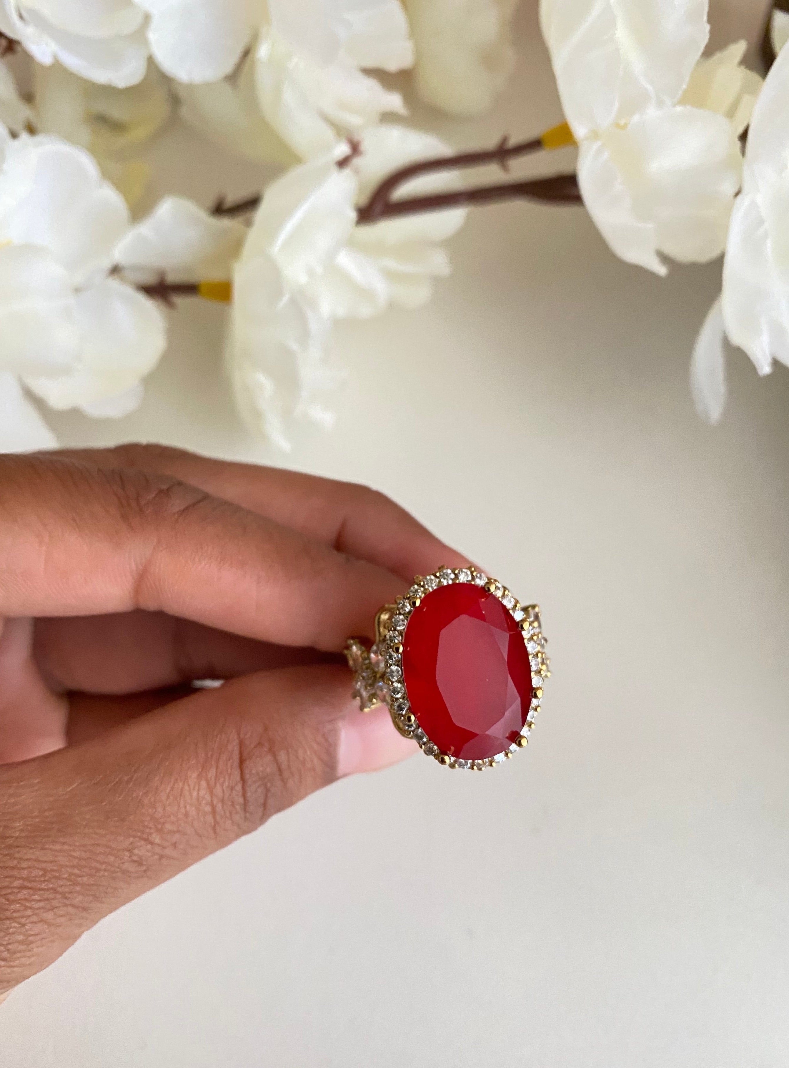 Doublet stone Ring