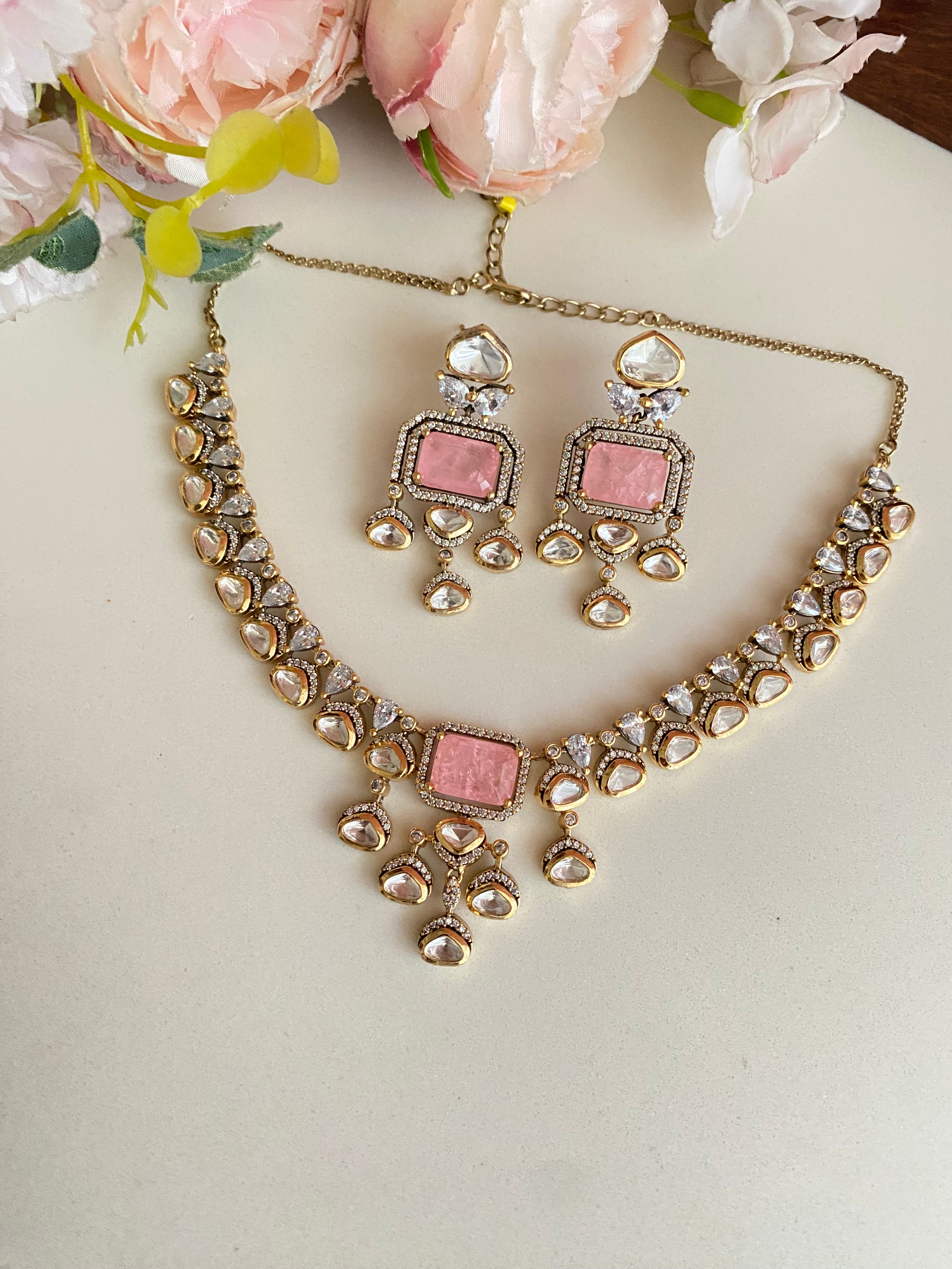 Moissanite Necklace set