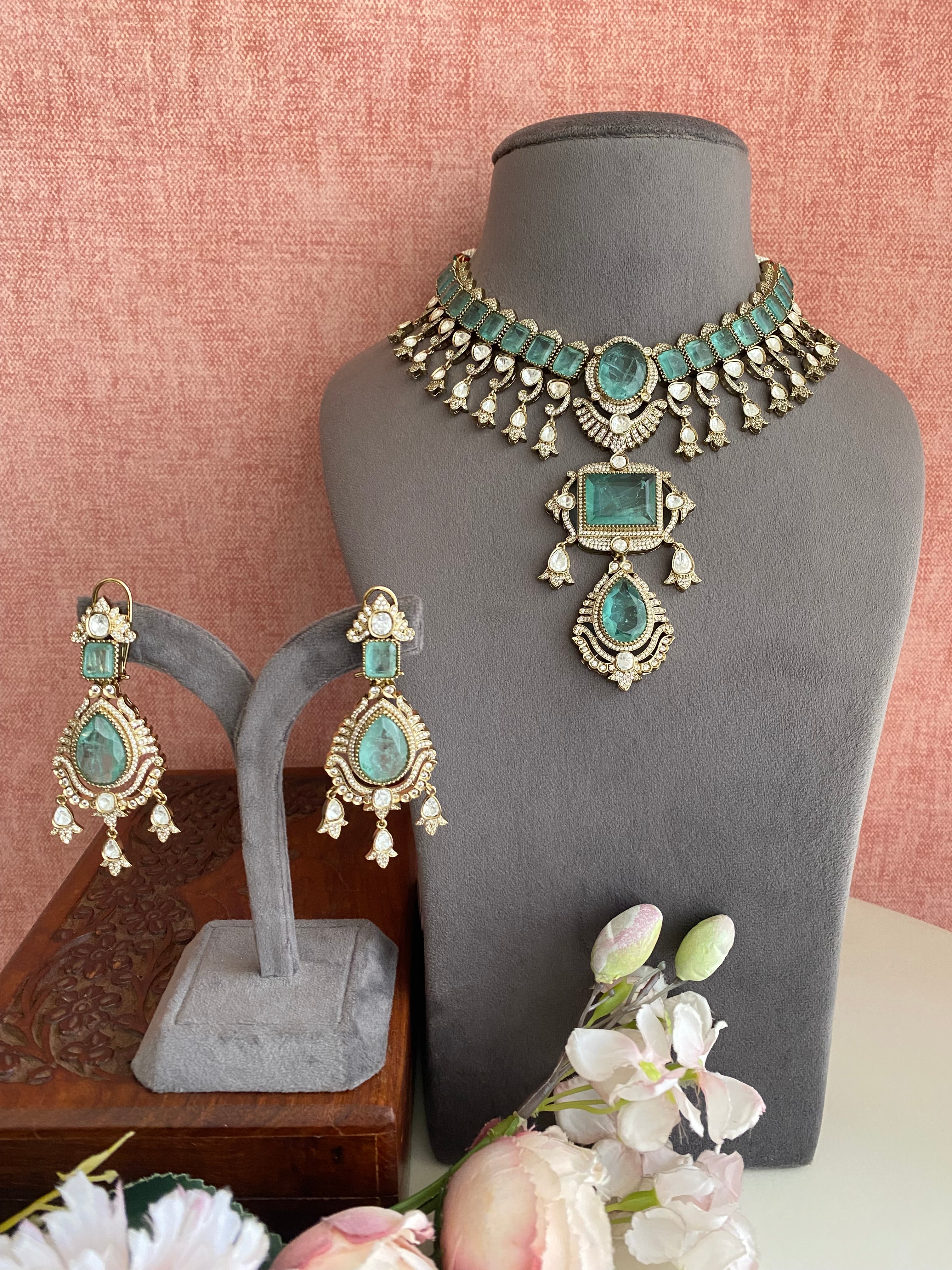 Moissanite Necklace set
