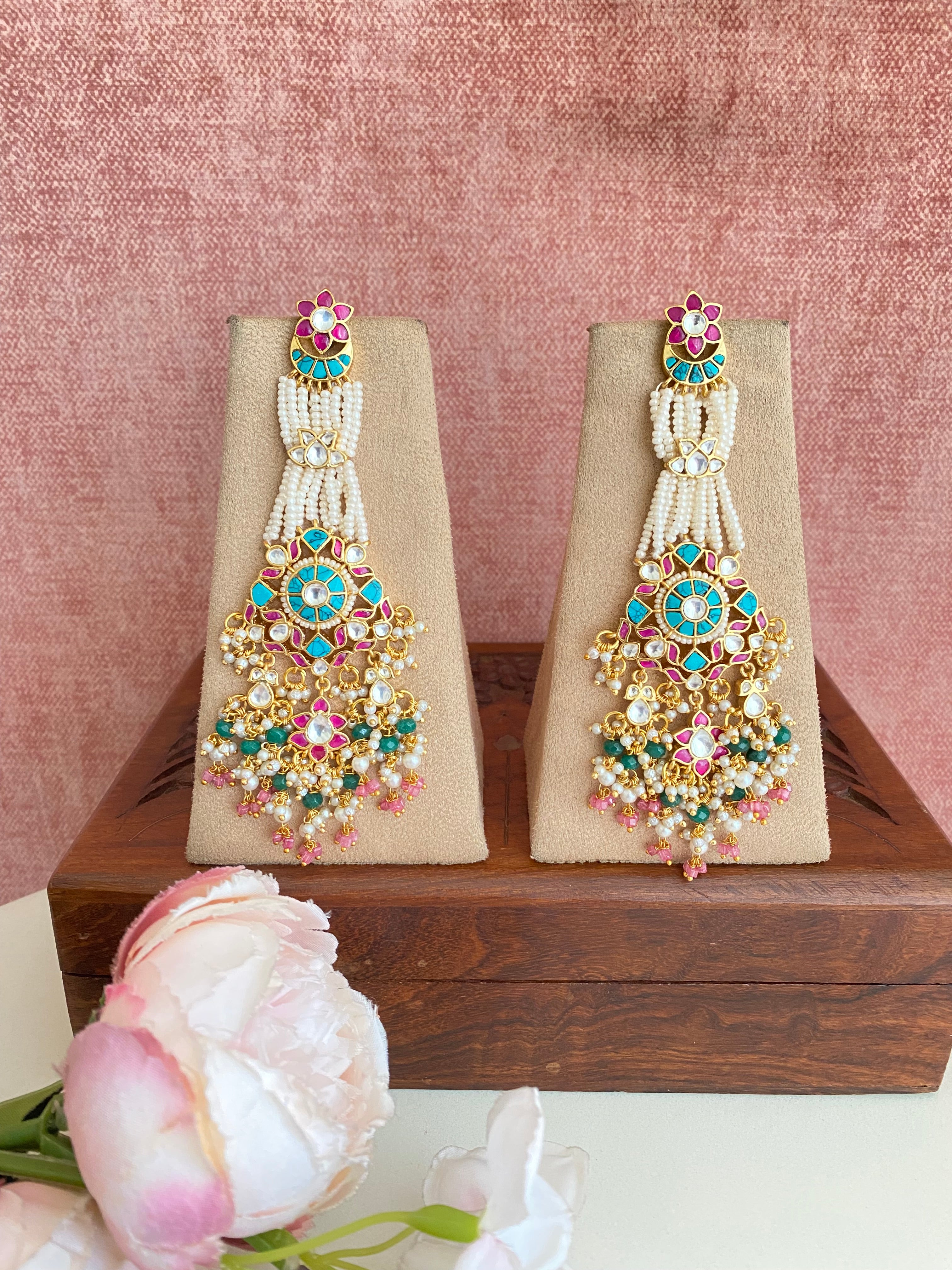 Long Kundan Earring