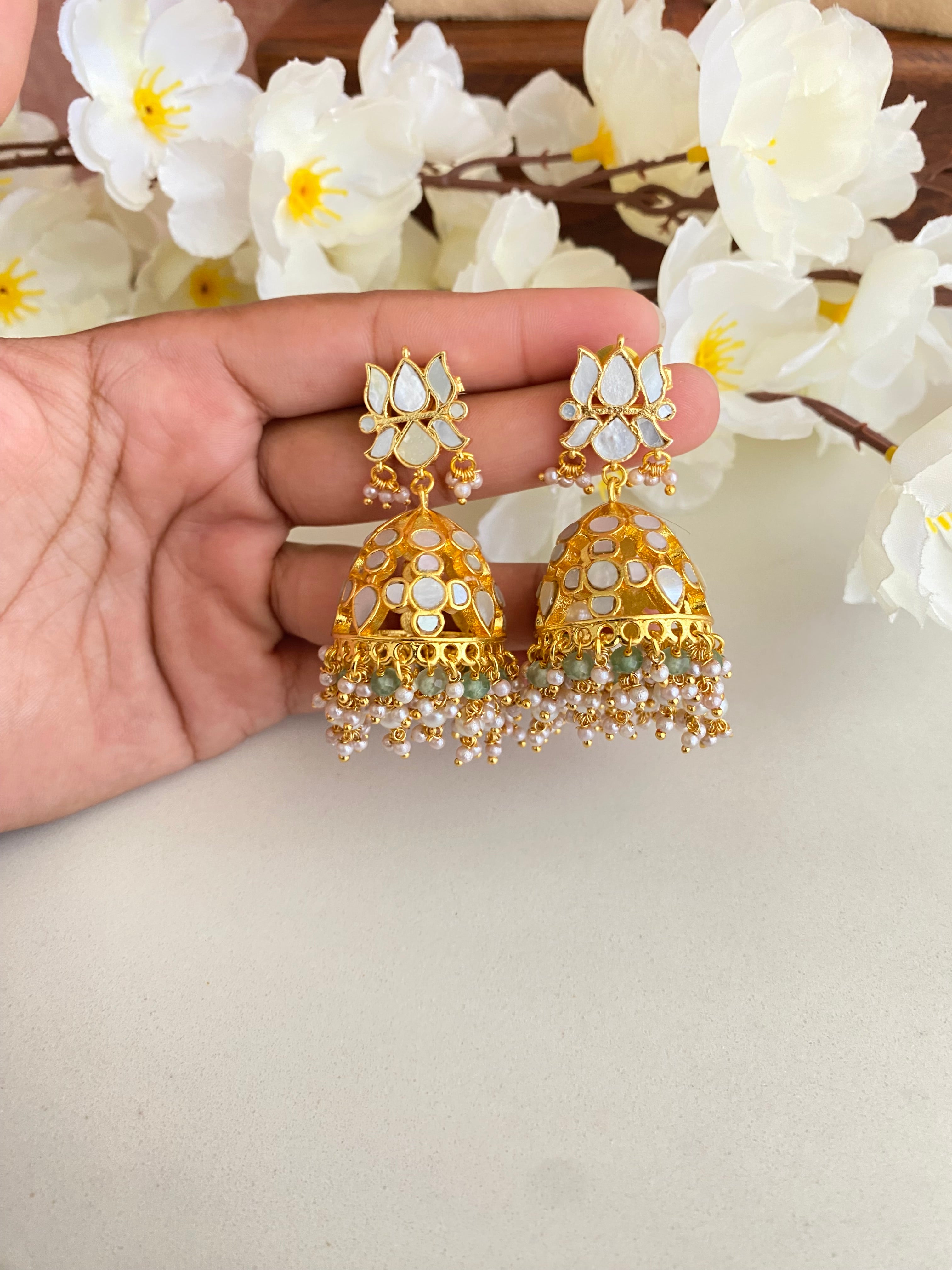 Mother Of Pearl Jhumka