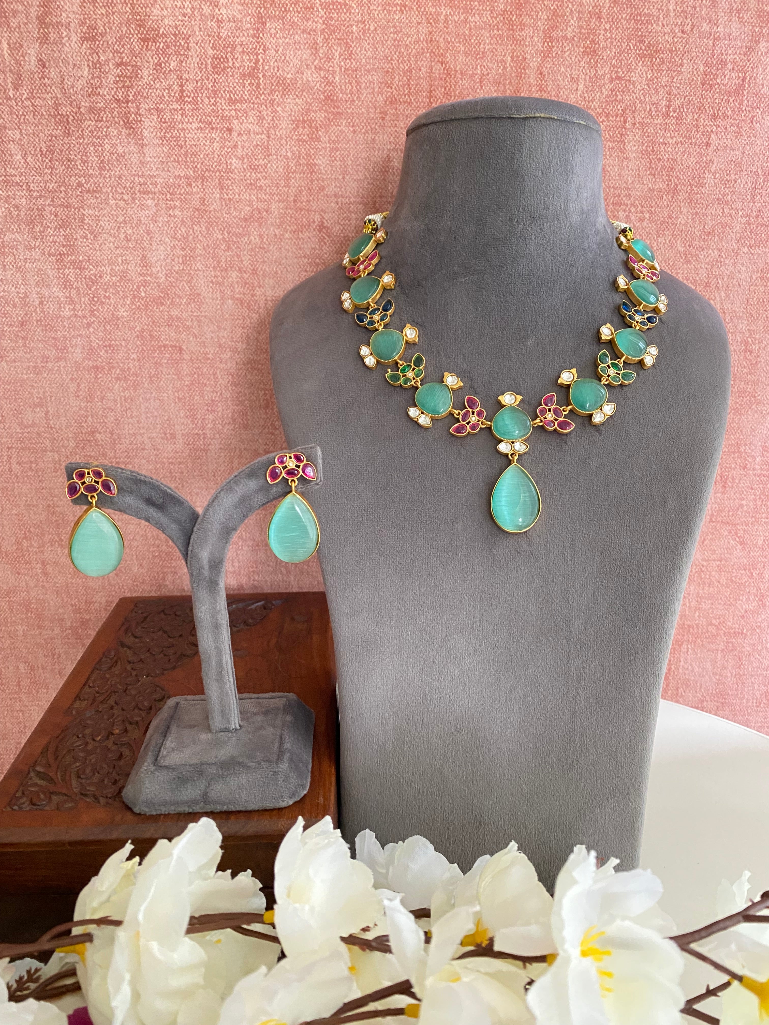 Moissanite Necklace set