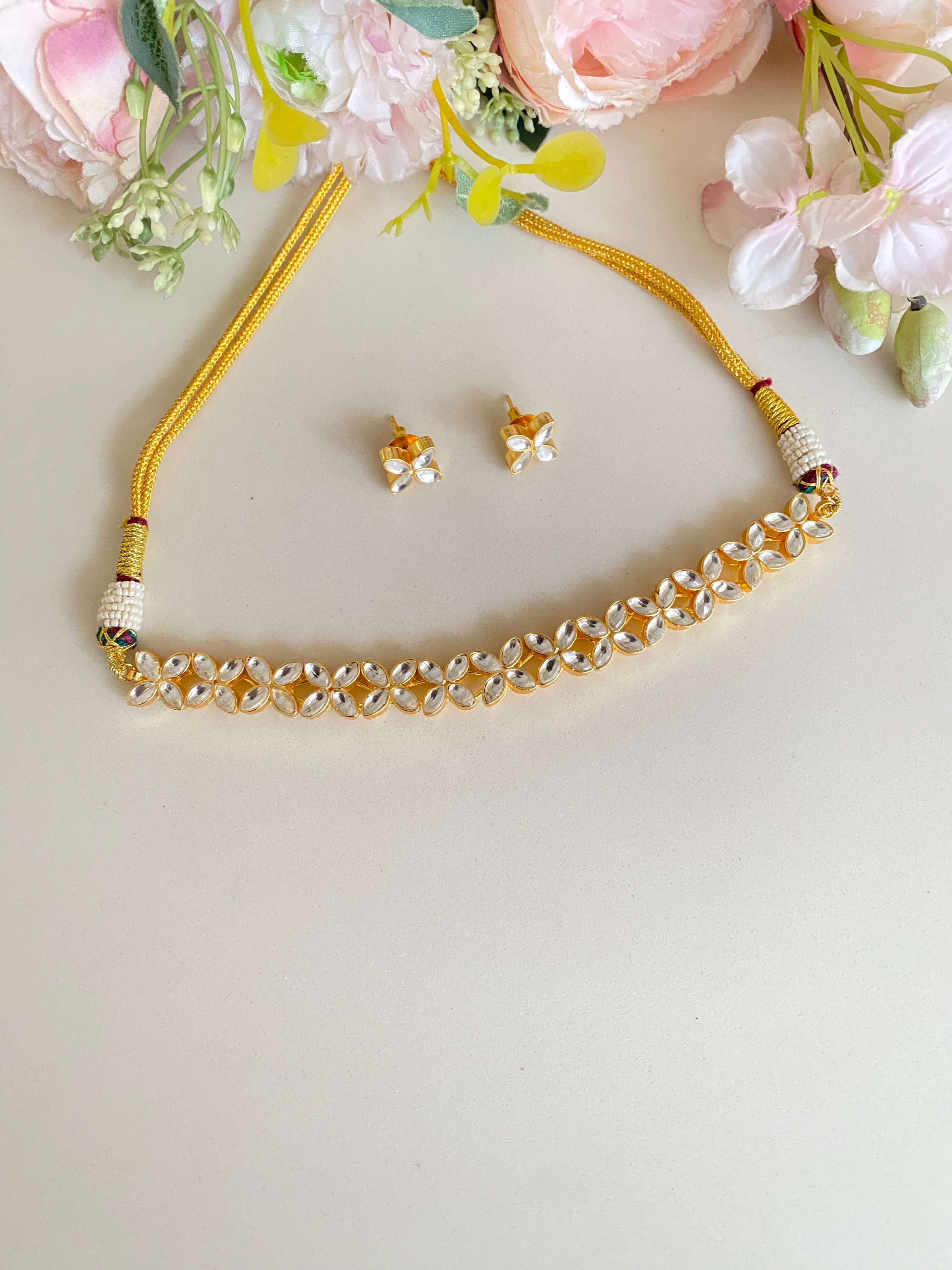 Gold plated Kundan Necklace