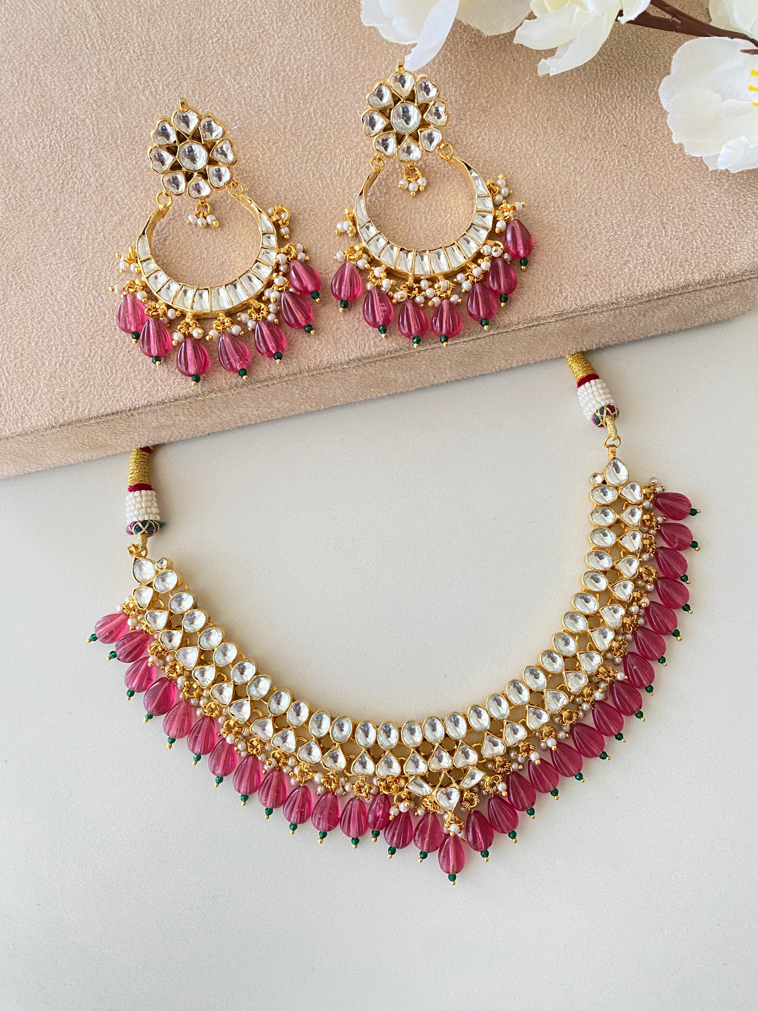 Kundan Gold plated Necklace set