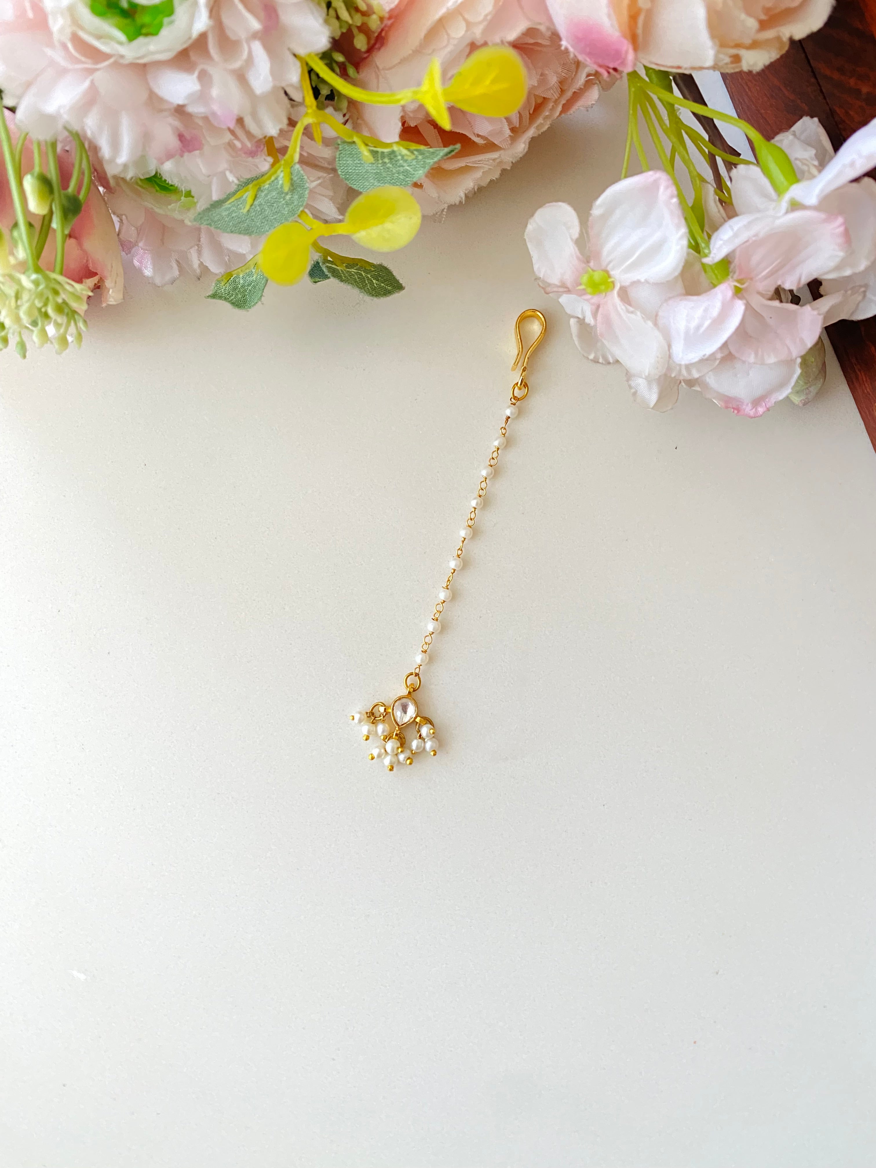 Gold Plated Kundan Small Tikka