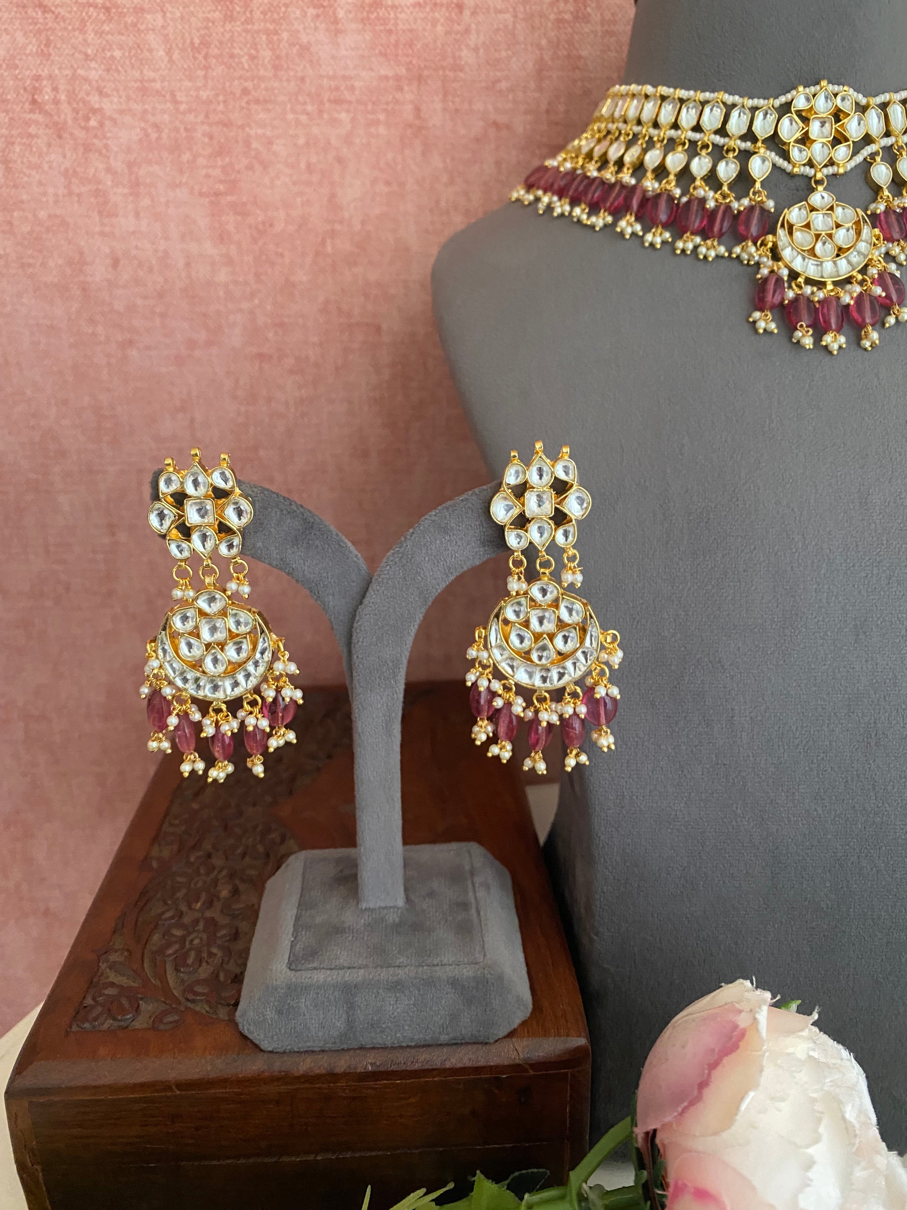 Kundan Gold plated Necklace Set