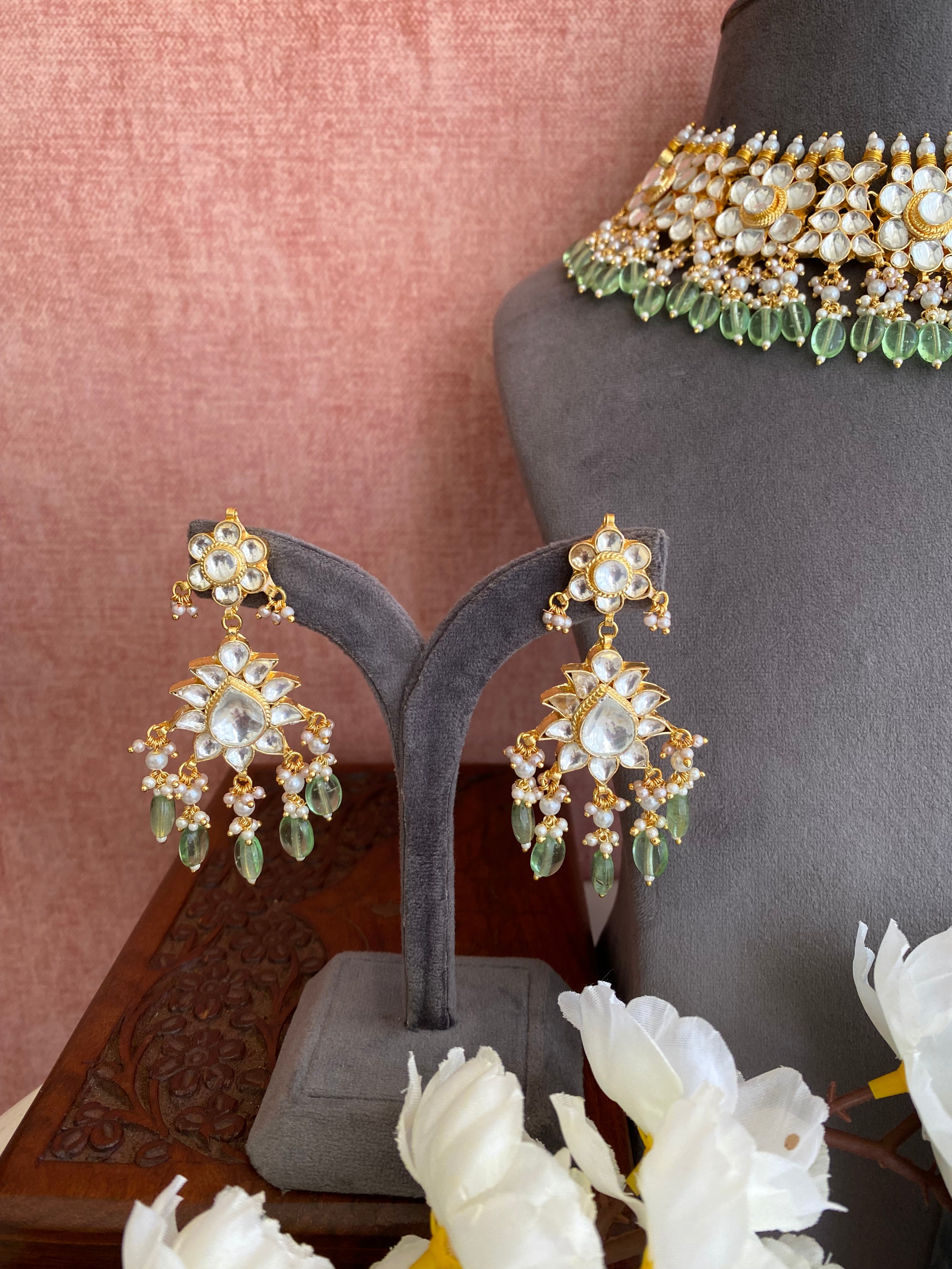 Kundan Gold plated Bridal Necklace set