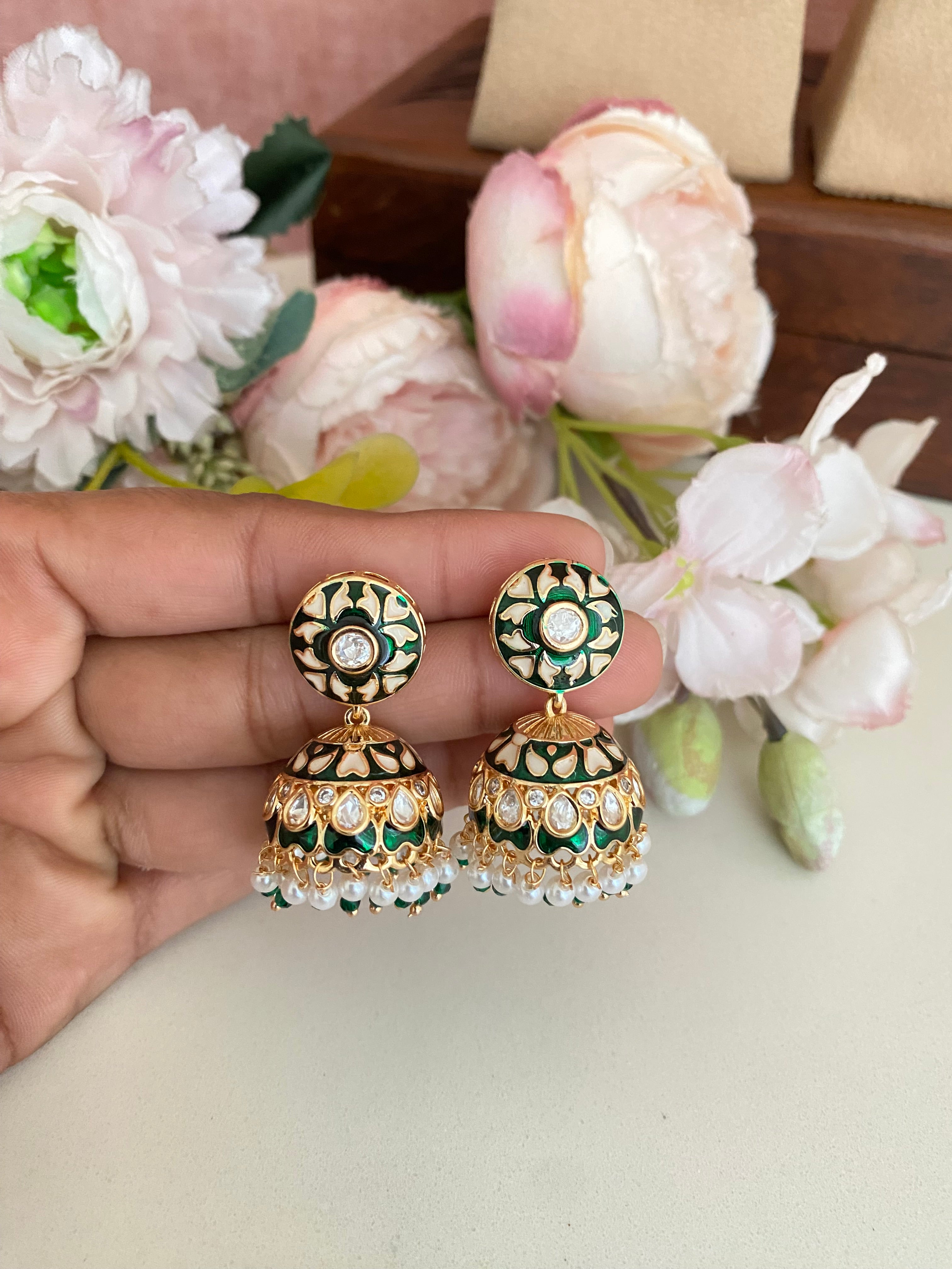 Meenakari Jhumka