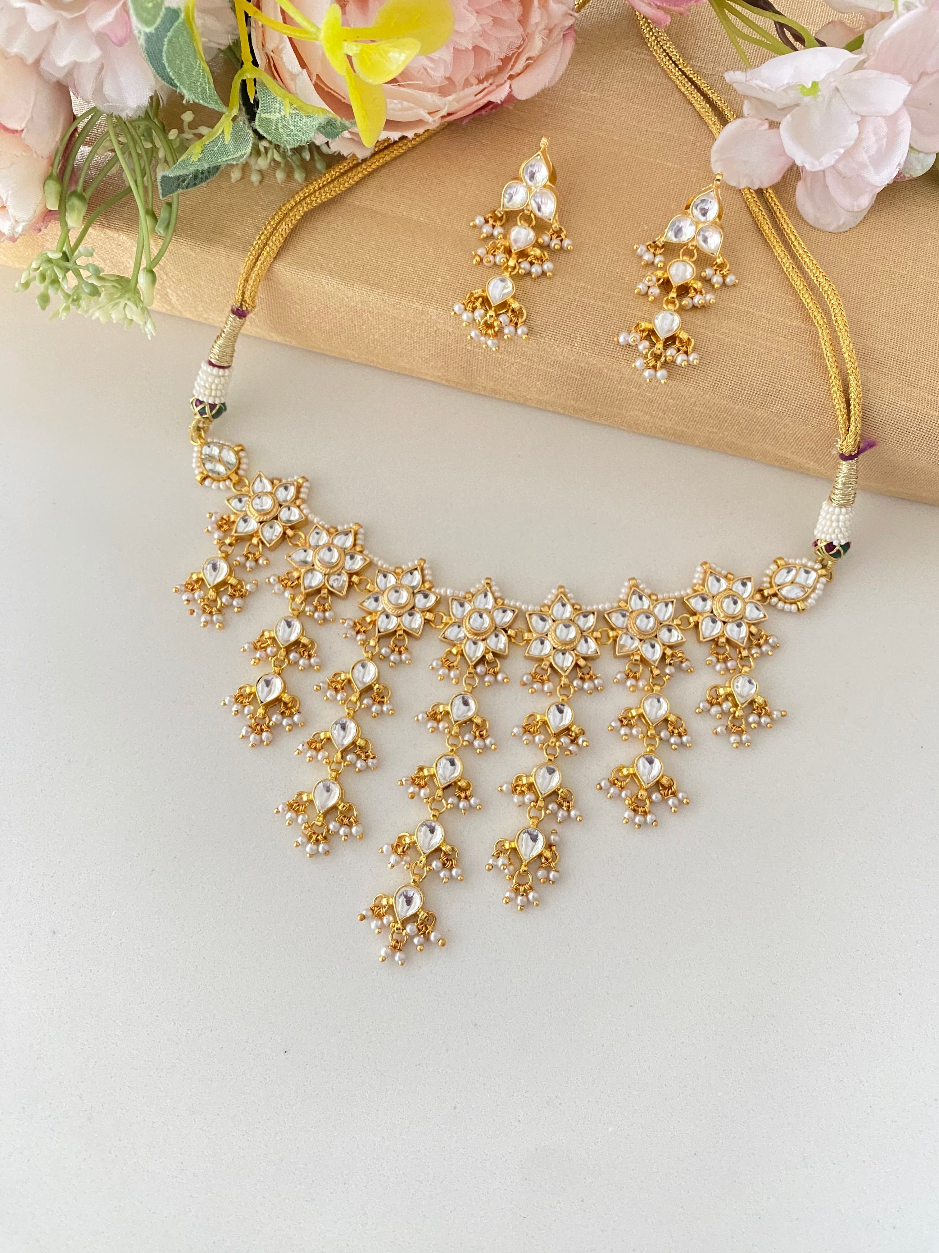 Kundan Gold plated Necklace Set