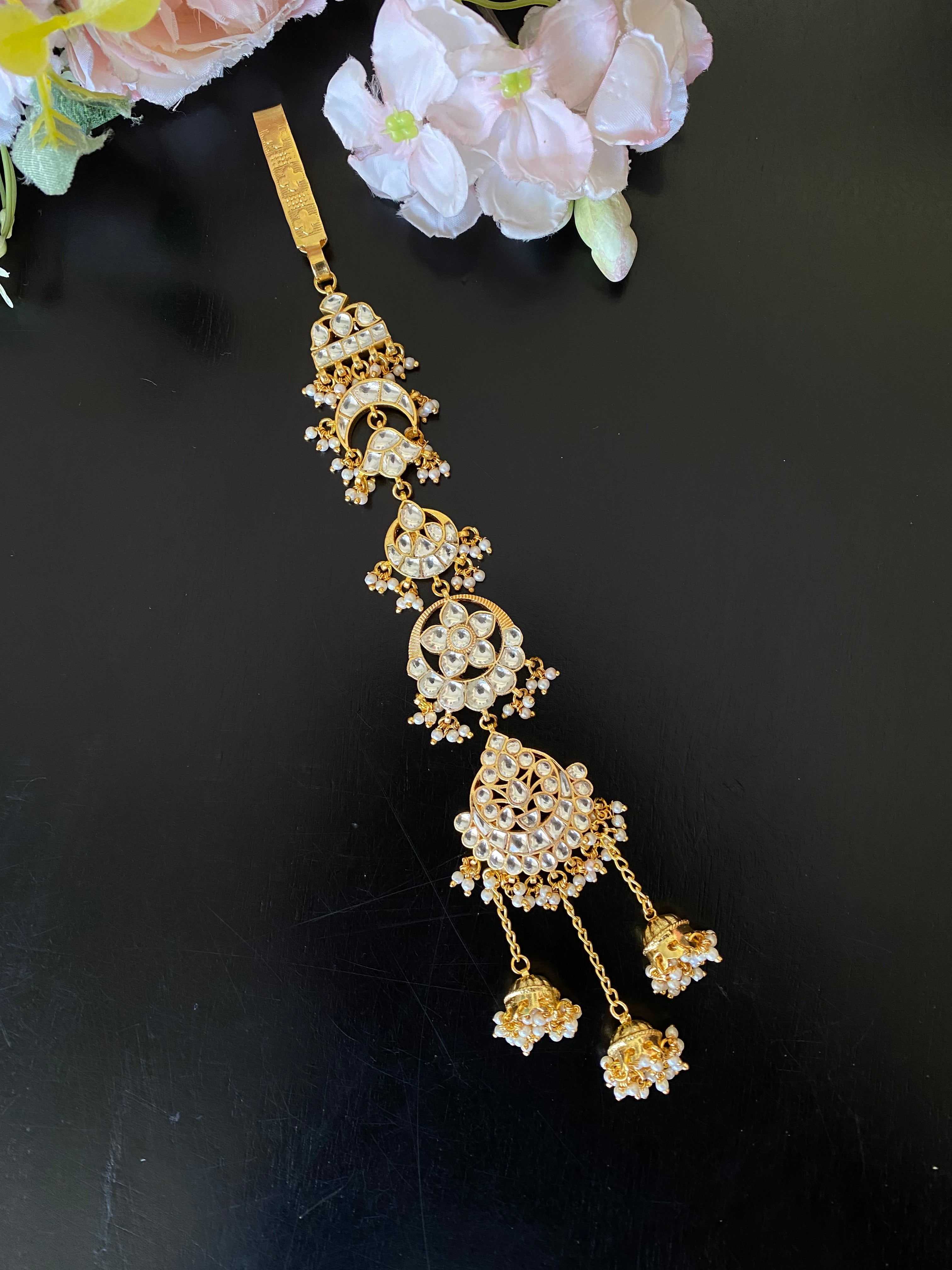 Gold Plated Kundan juda