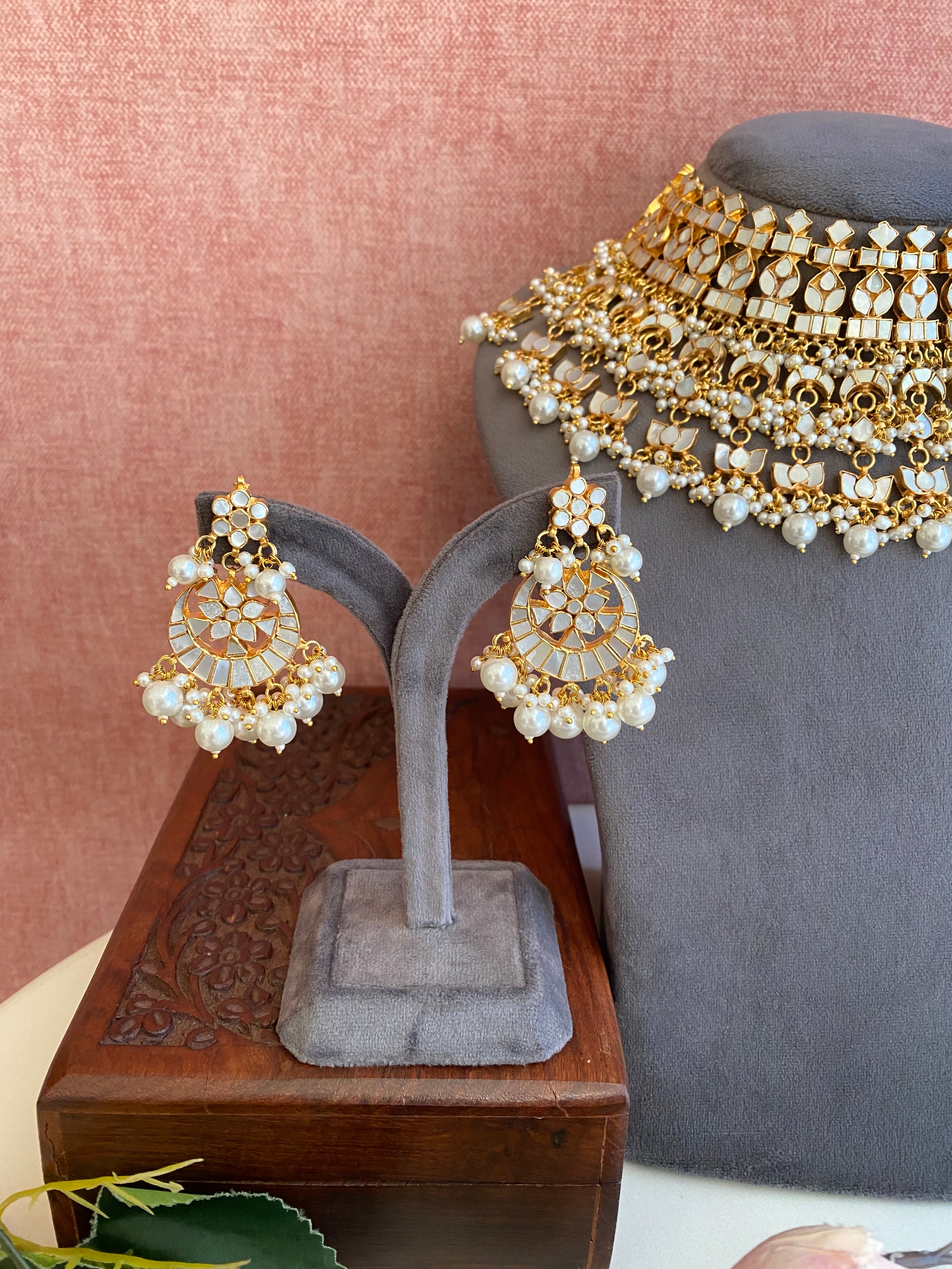 Mother of Pearl Bridal Set