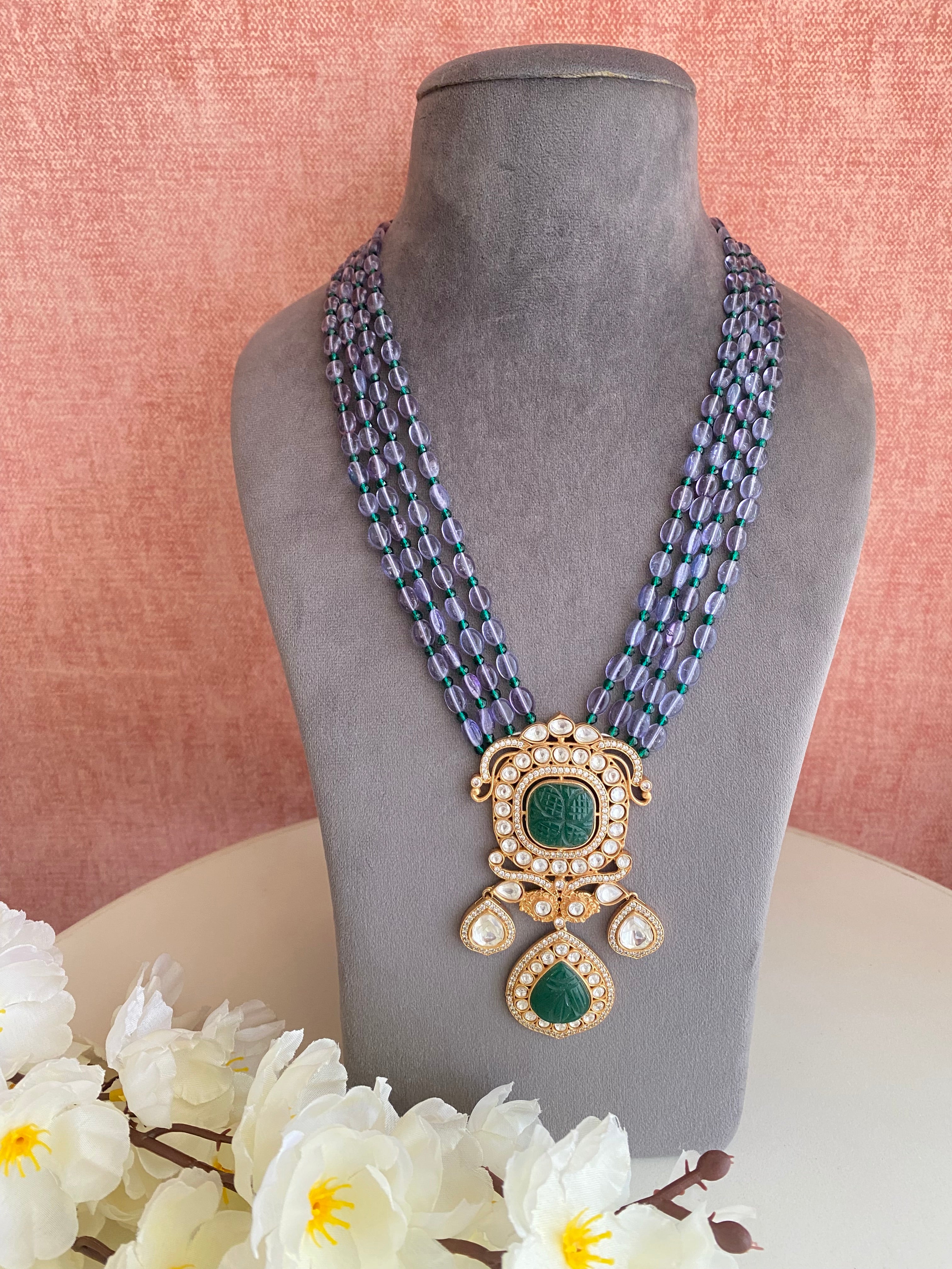 Gold plated Moissanite Necklace