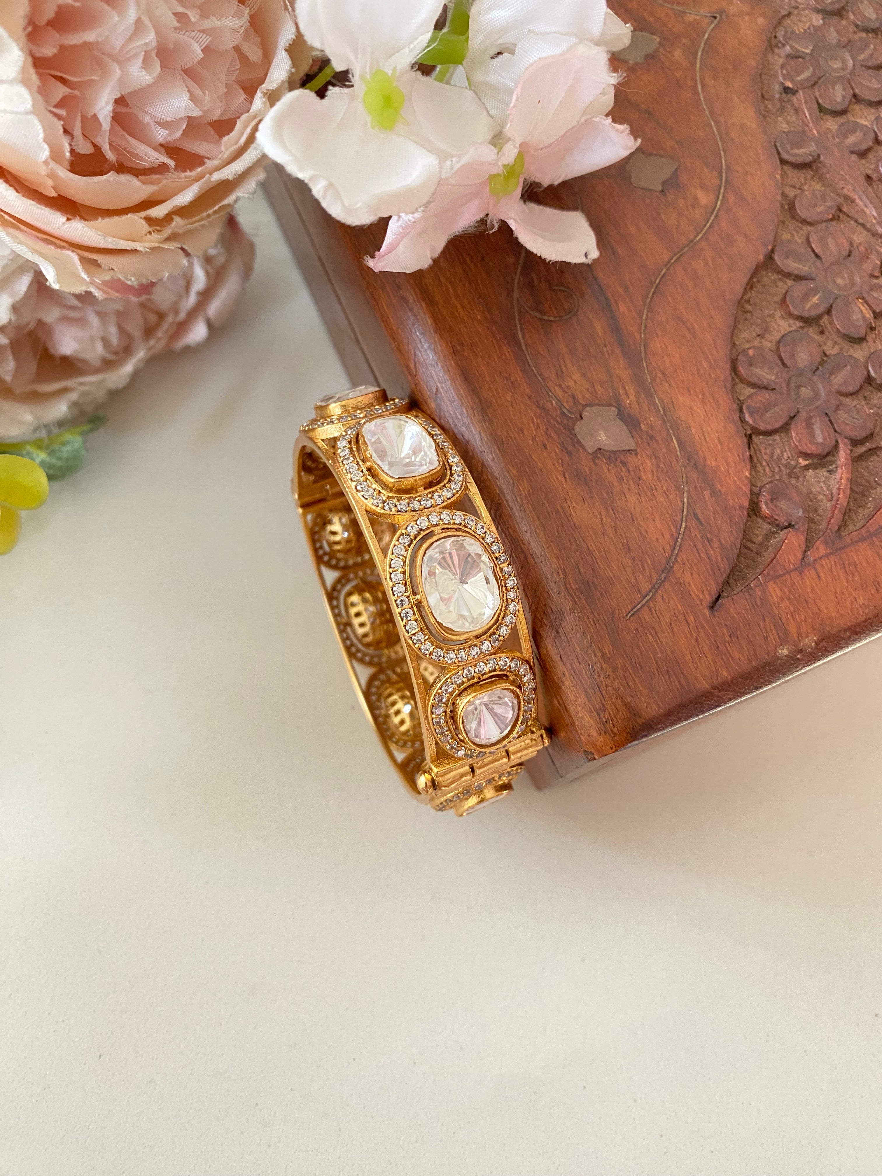 Gold Plated Moissanite Bracelet