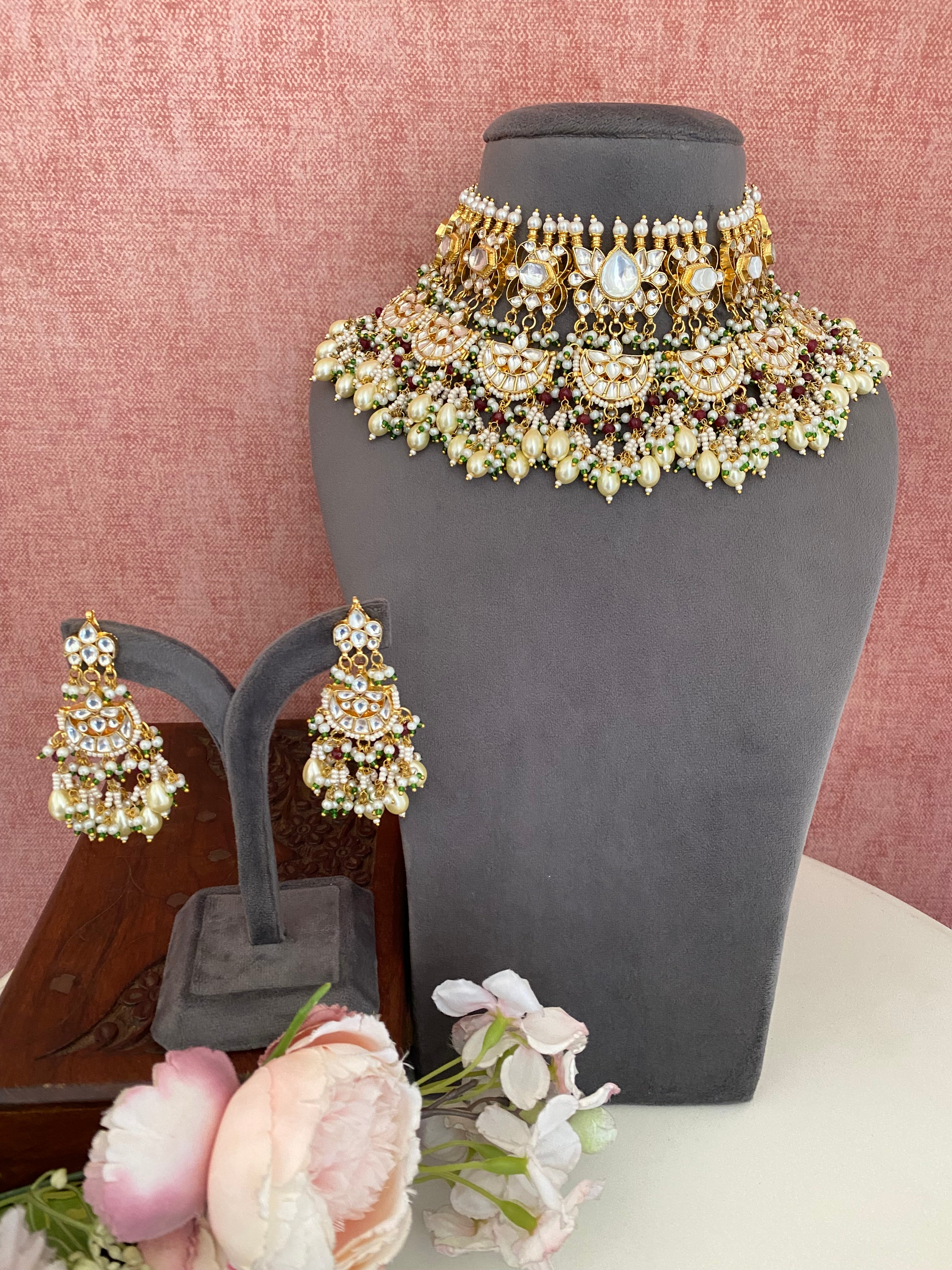 Kundan Gold plated Bridal Choker set