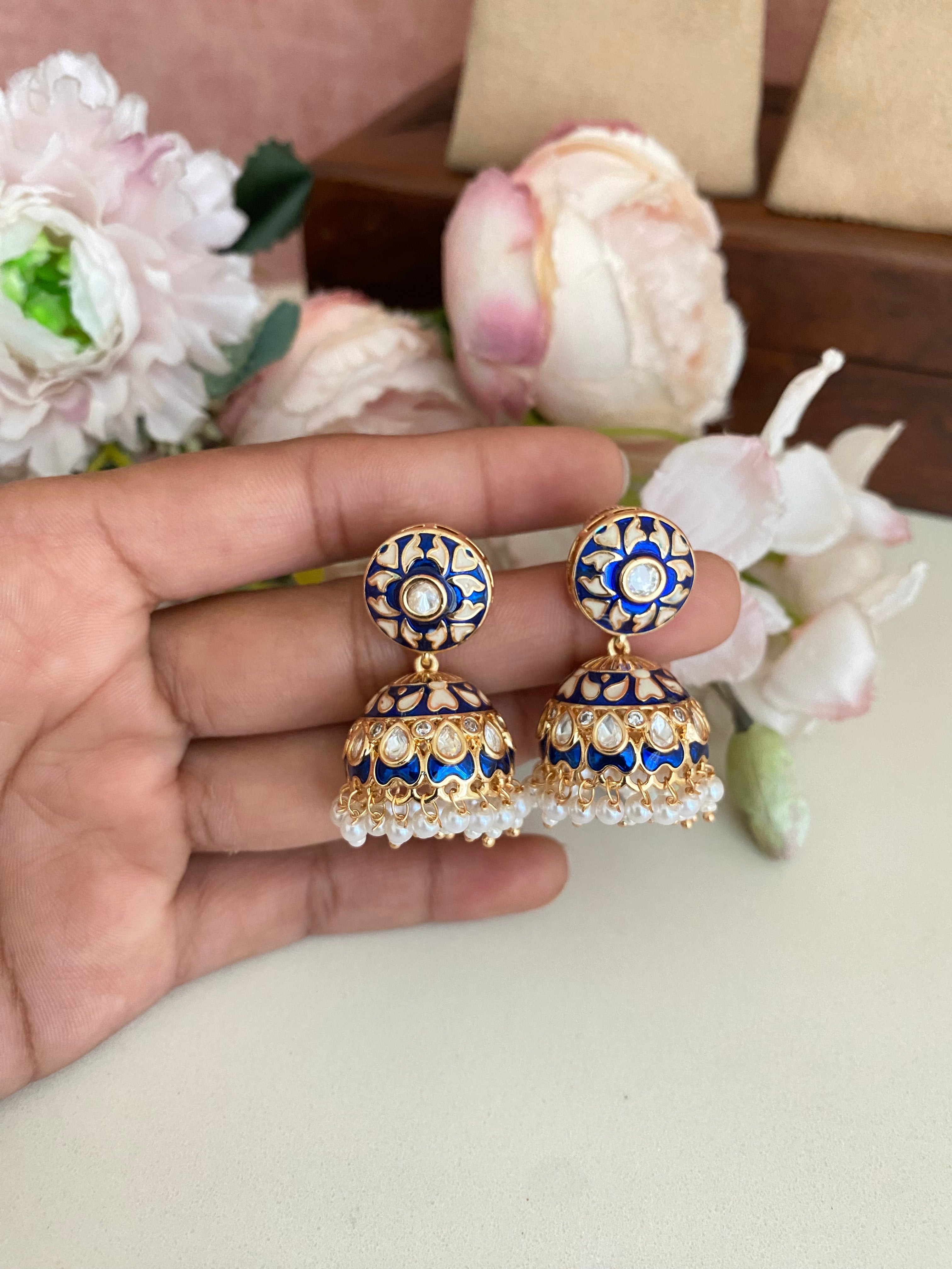 Meenakari Jhumka