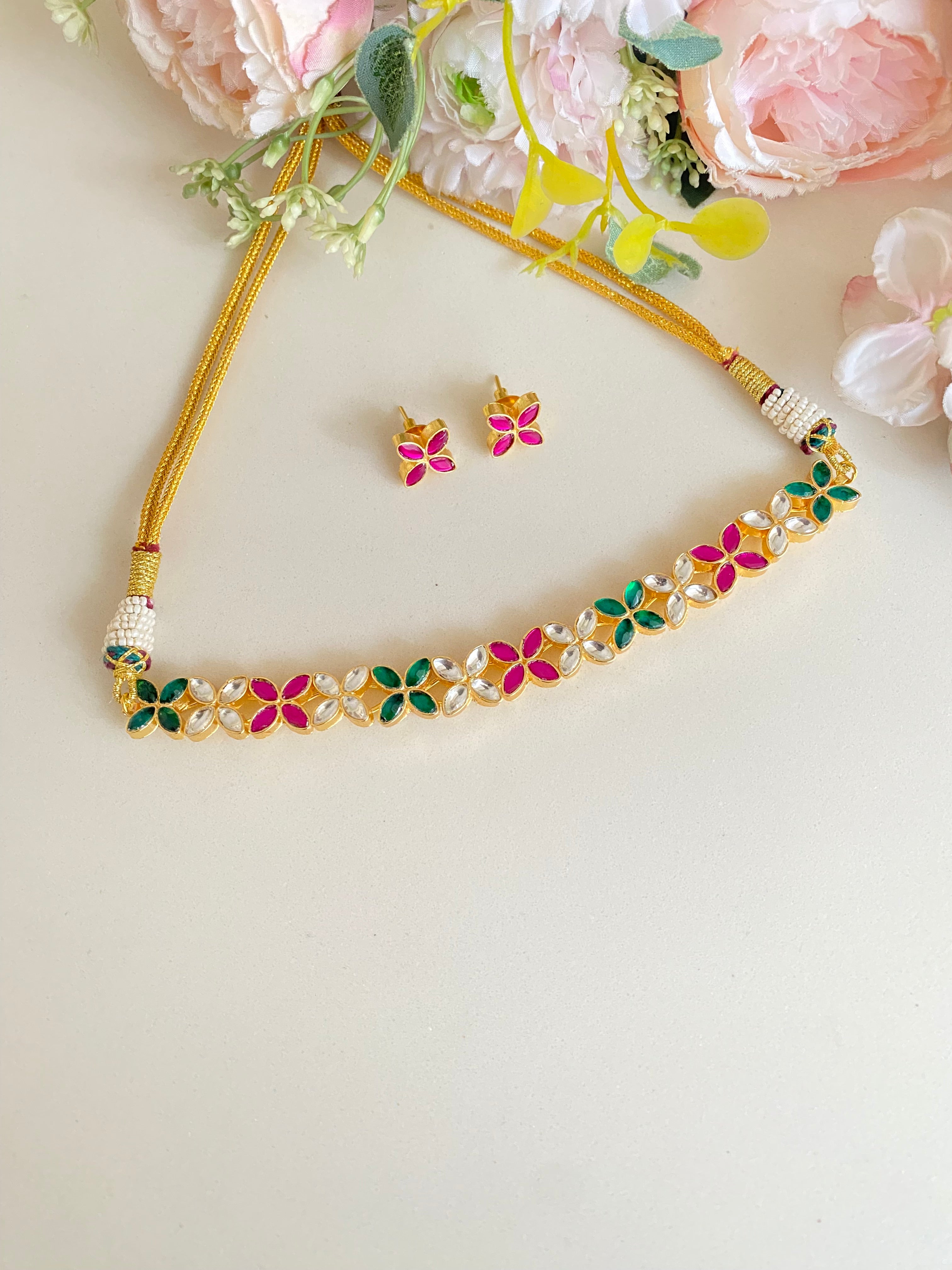 Gold plated Kundan Necklace