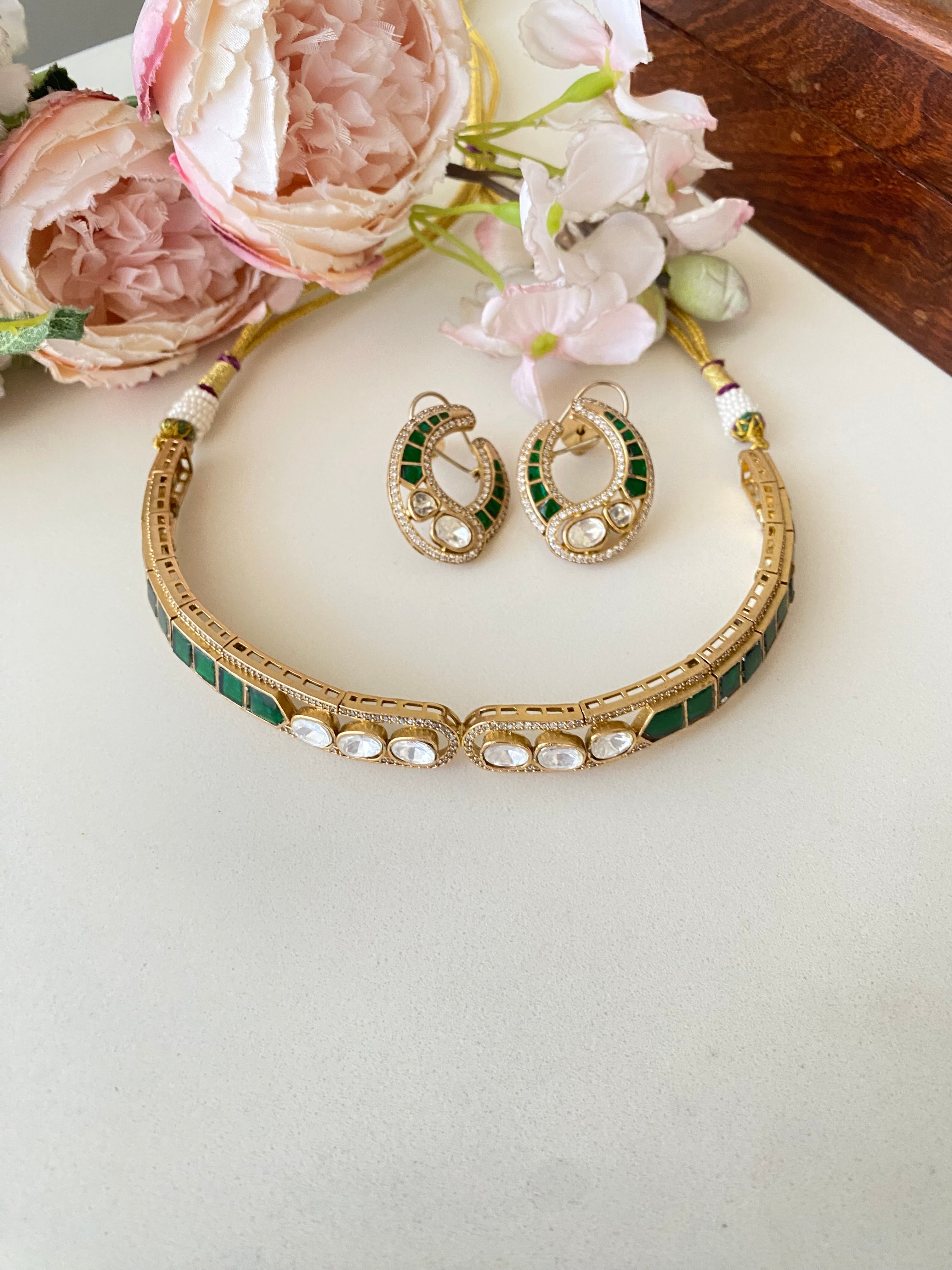 Gold plated choker Set