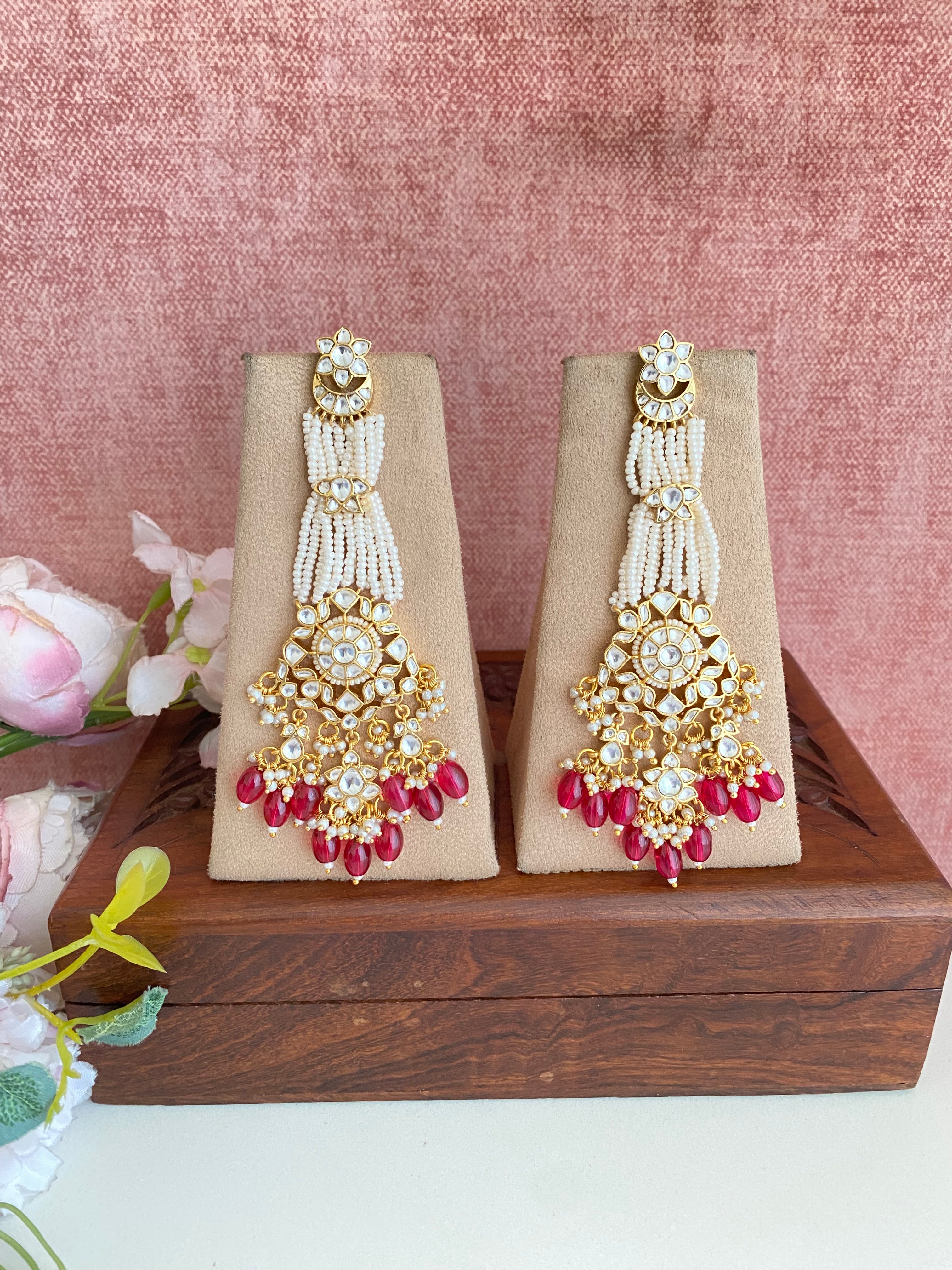 Long Kundan Earring