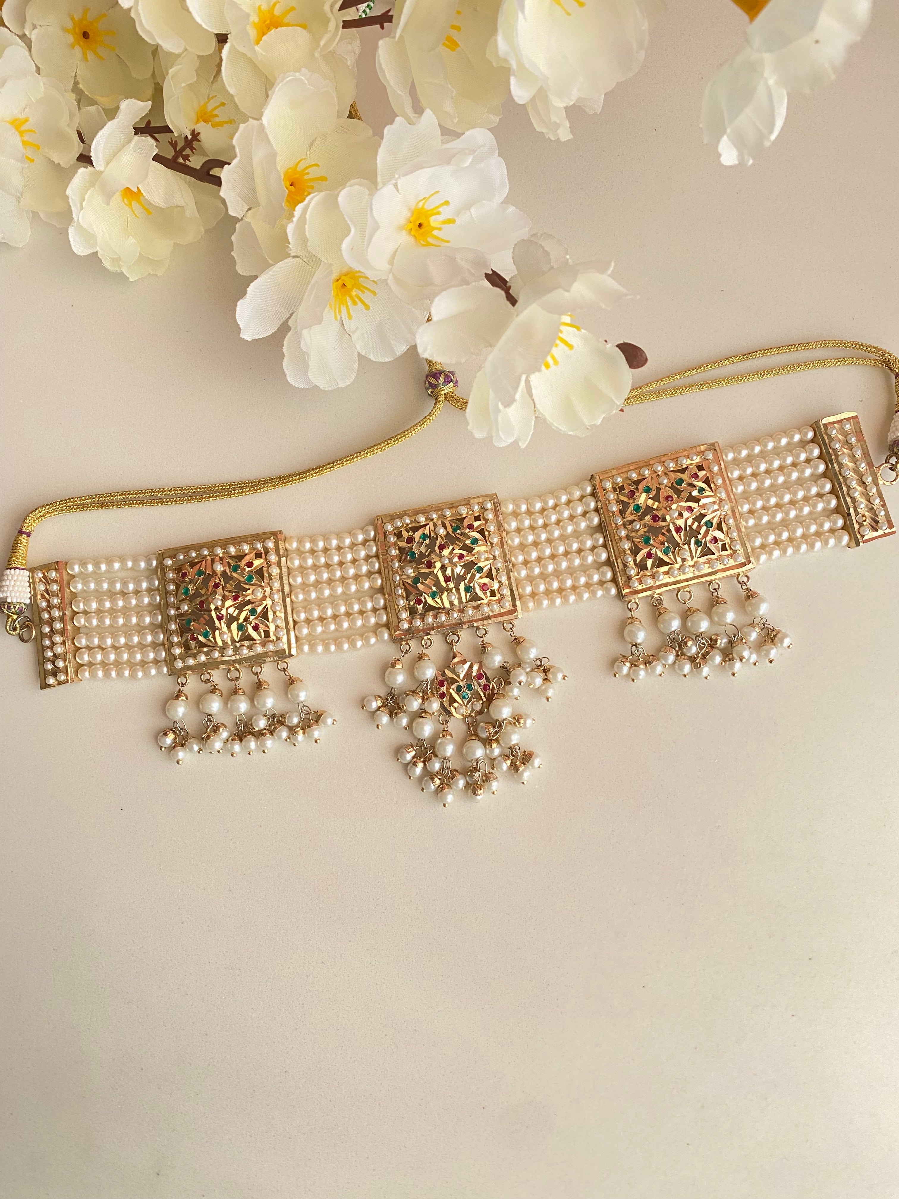 Amritsari Jadau Gold Plated Choker