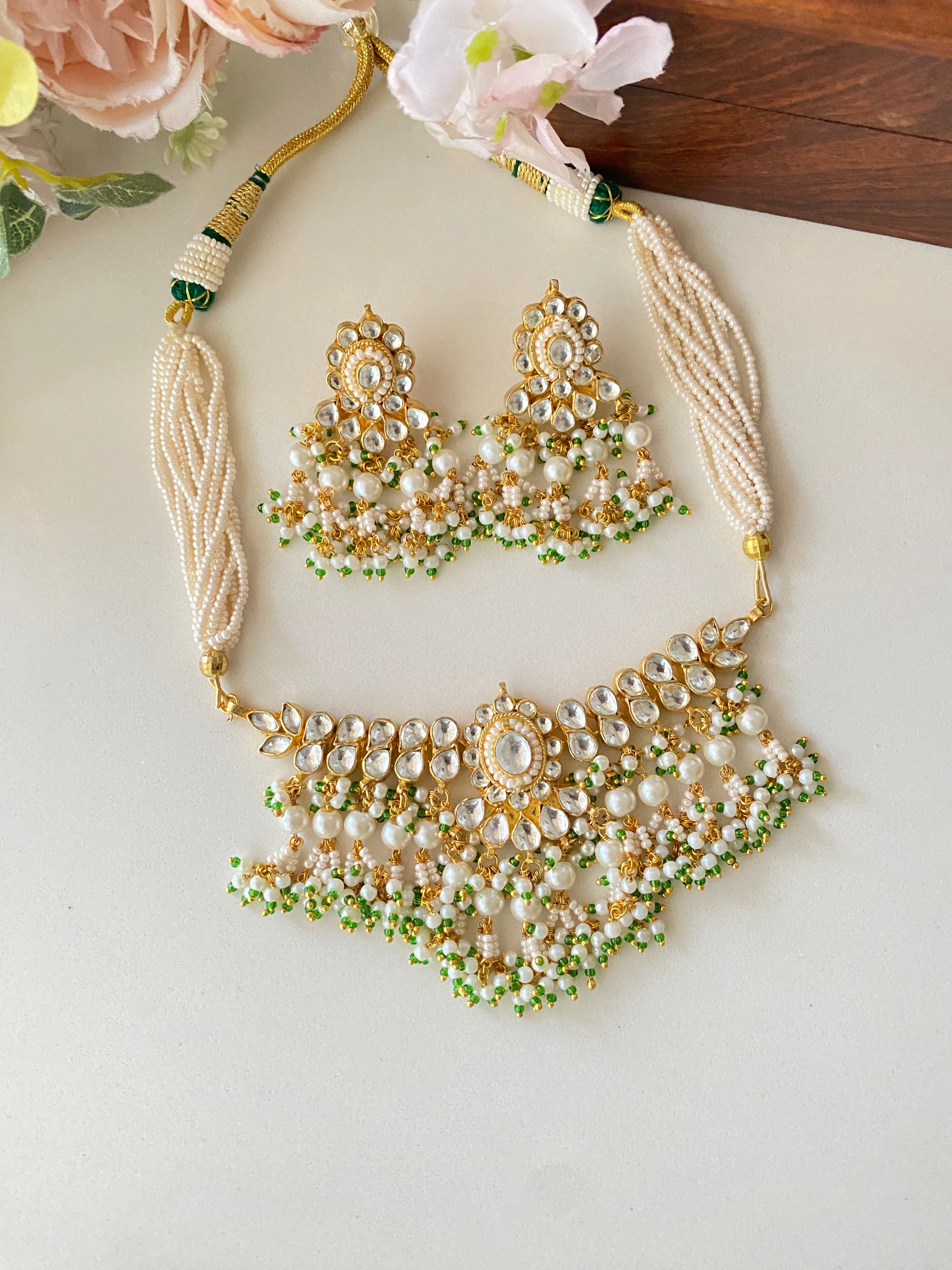 Gold plated Kundan Choker set