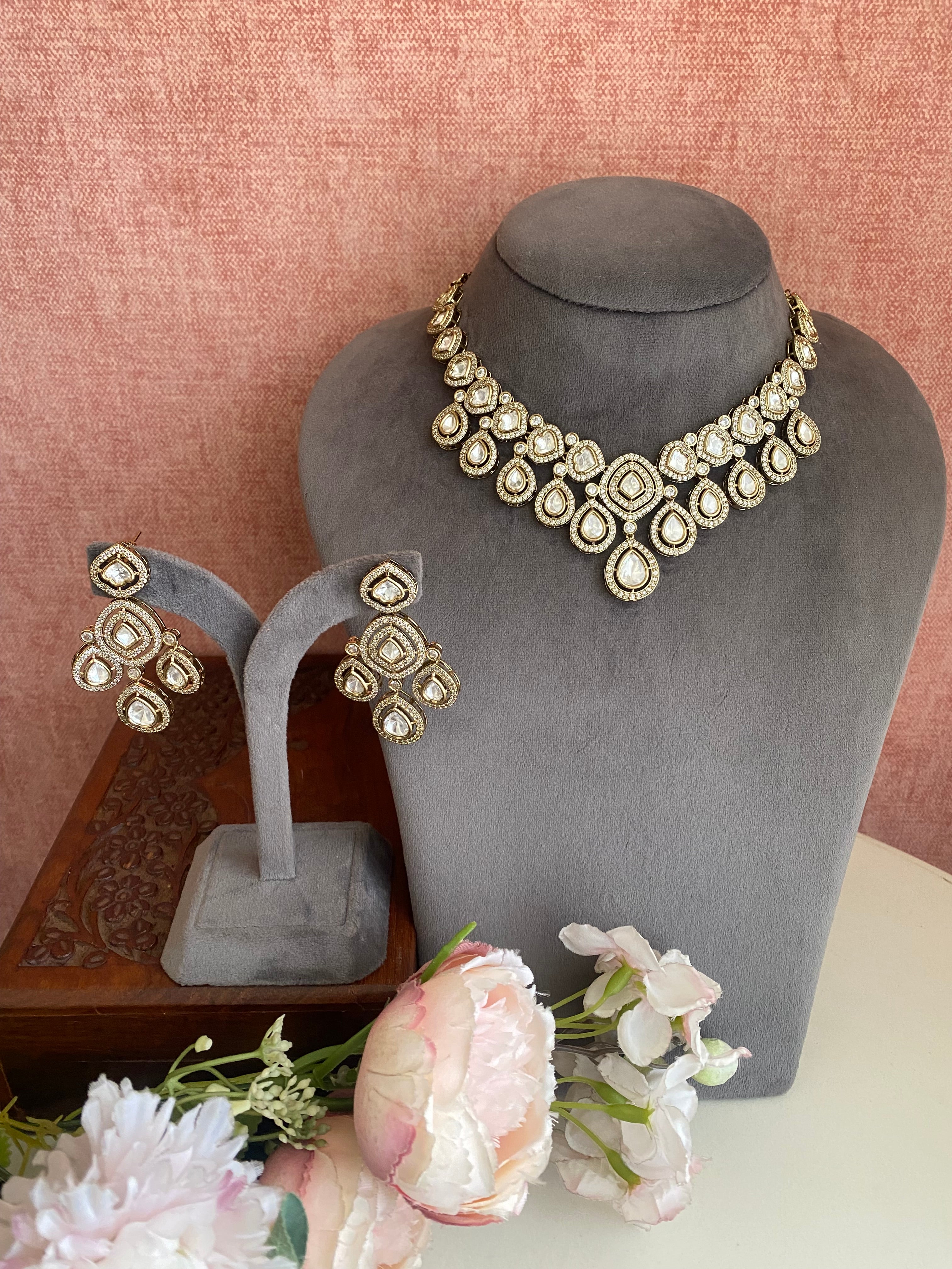 Moissanite Necklace choker set