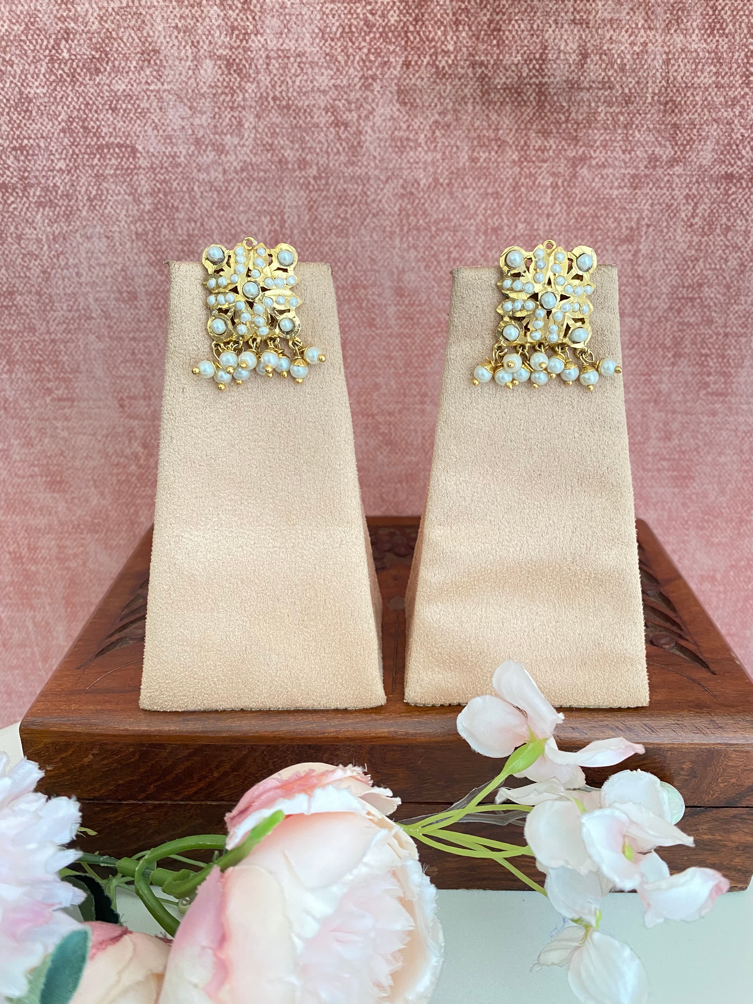 Gold plated Square Stud