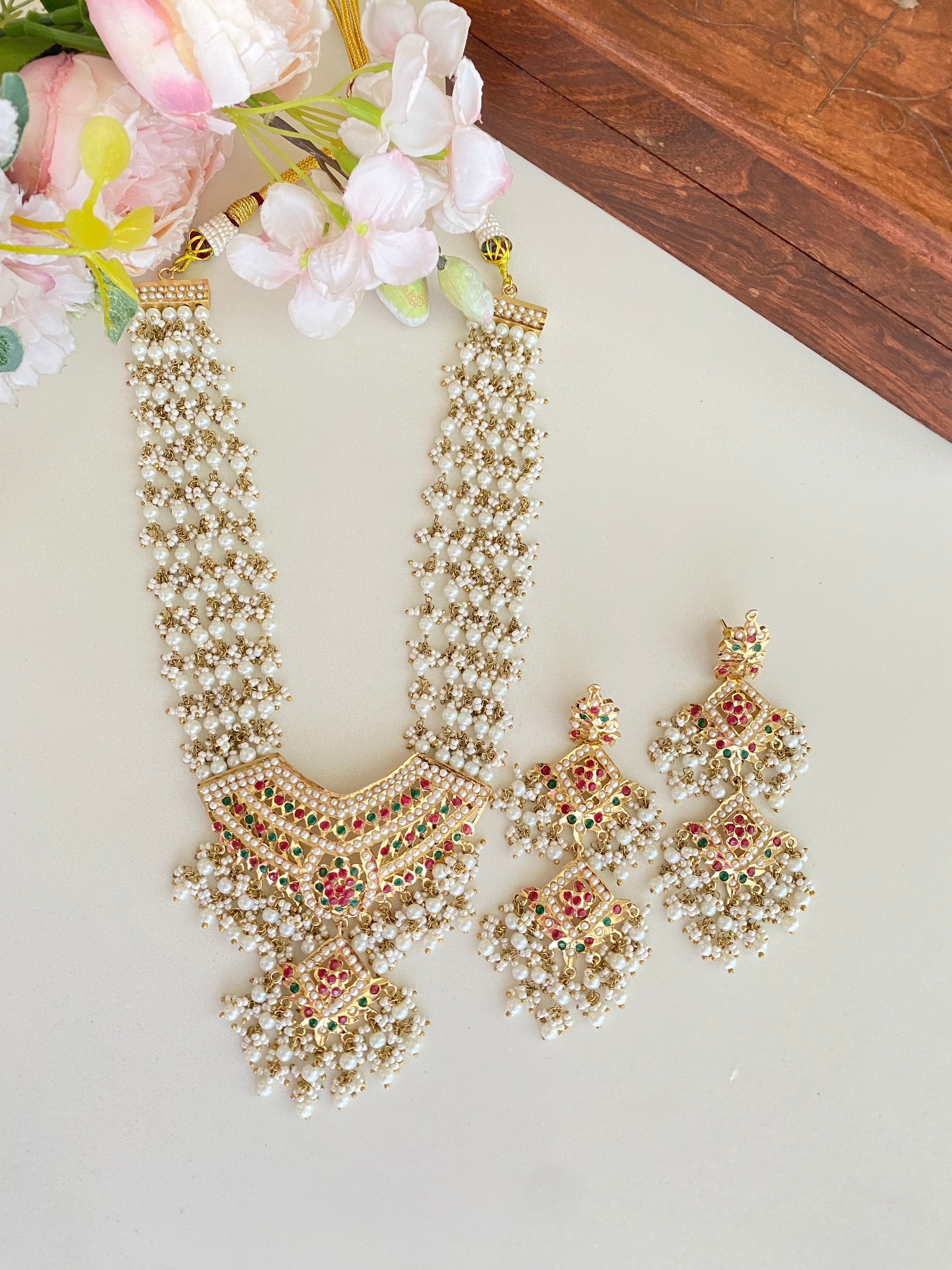 Amritsari Jadau Multi Necklace Set