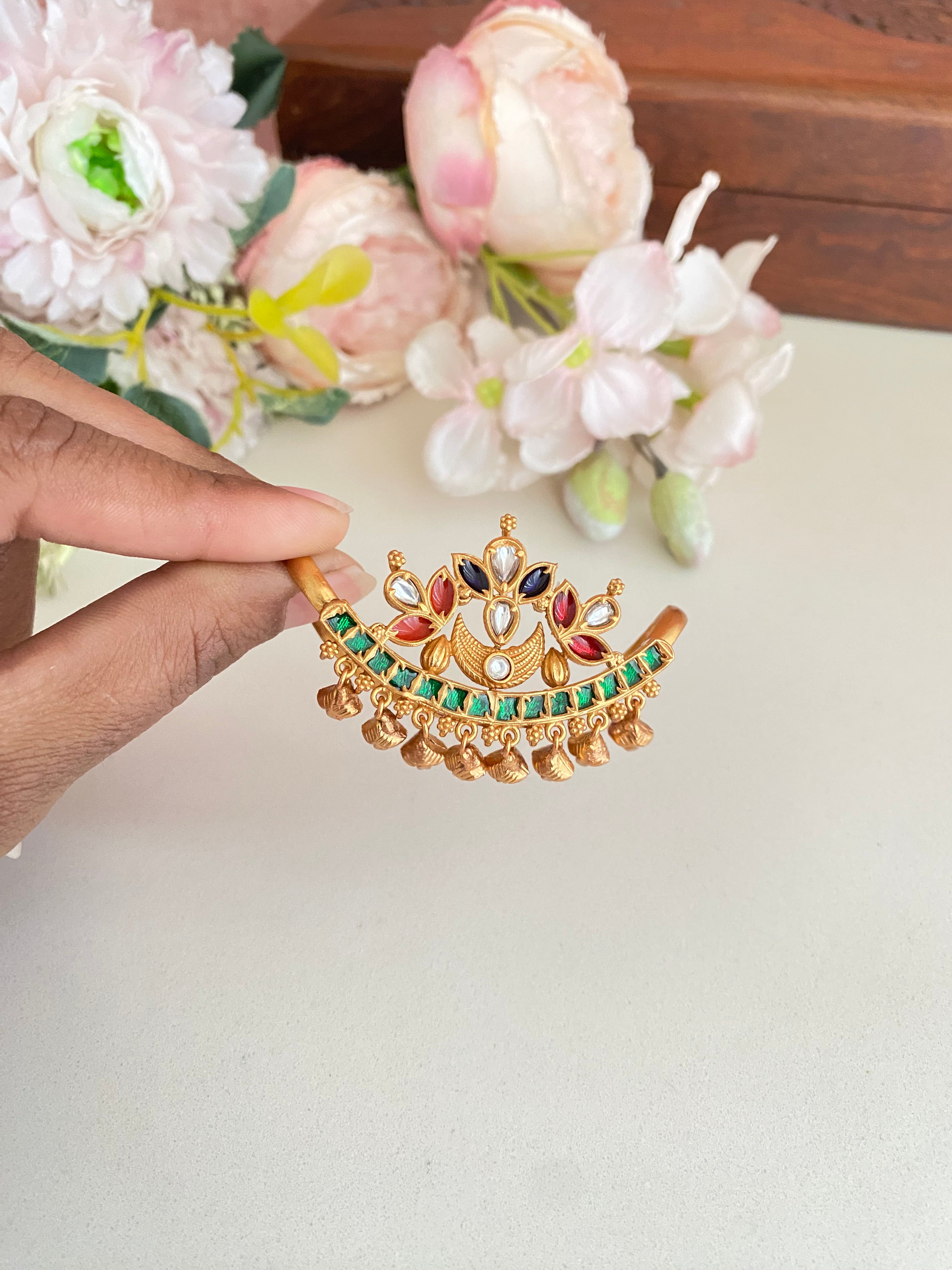 Multicolored 3- finger Ring