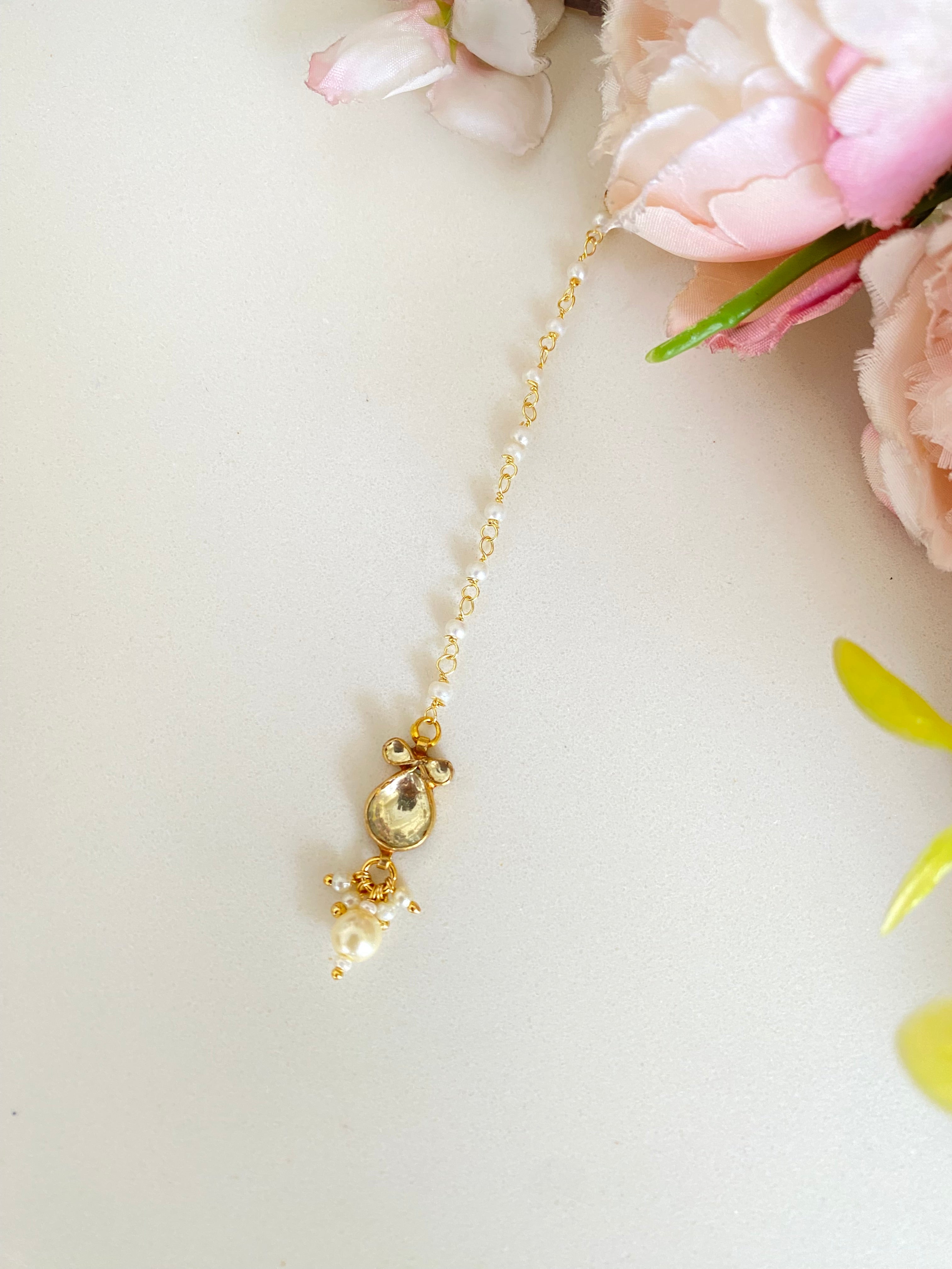 Gold Plated Kundan Tikka