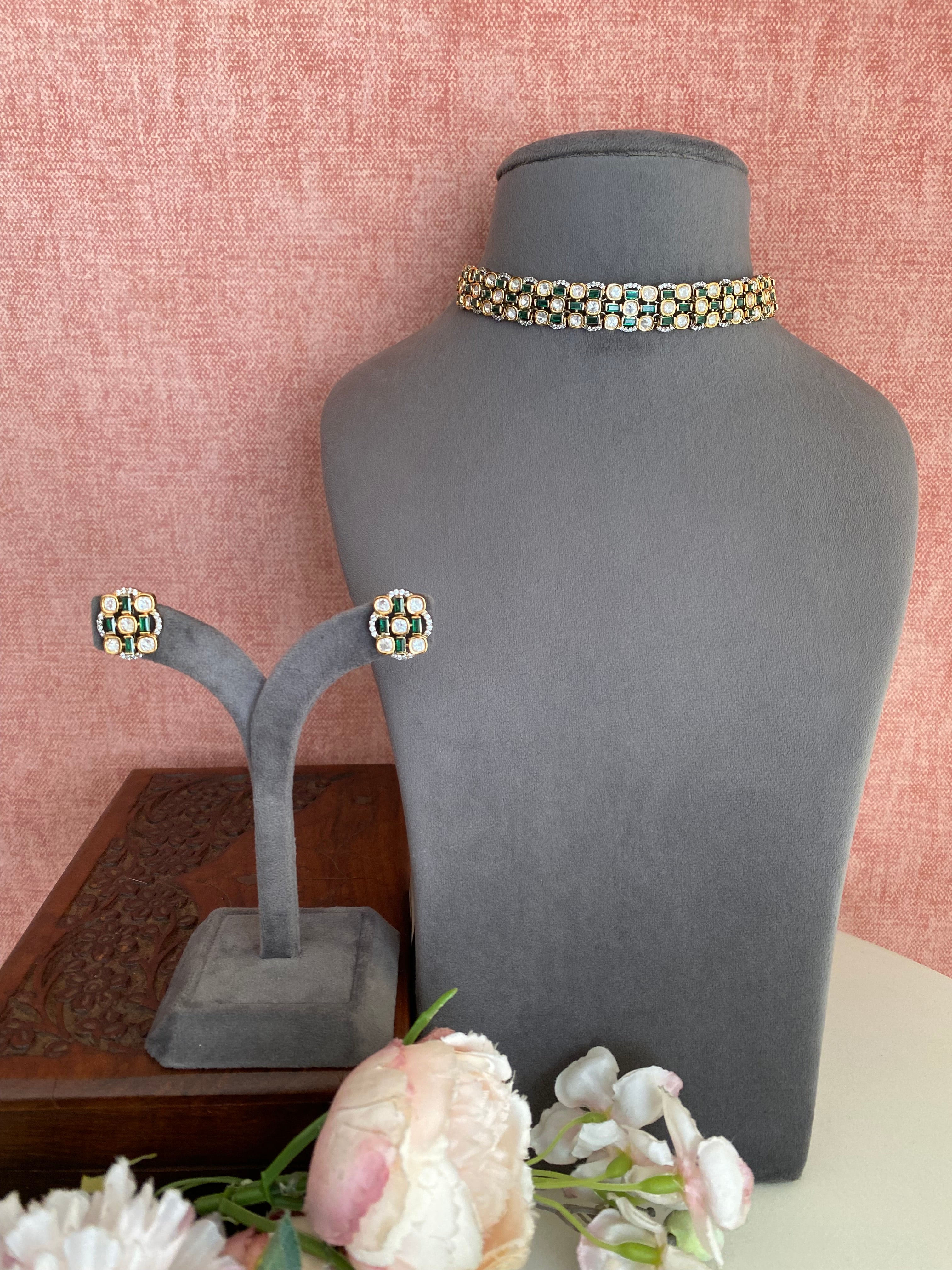 Moissanite Choker Set