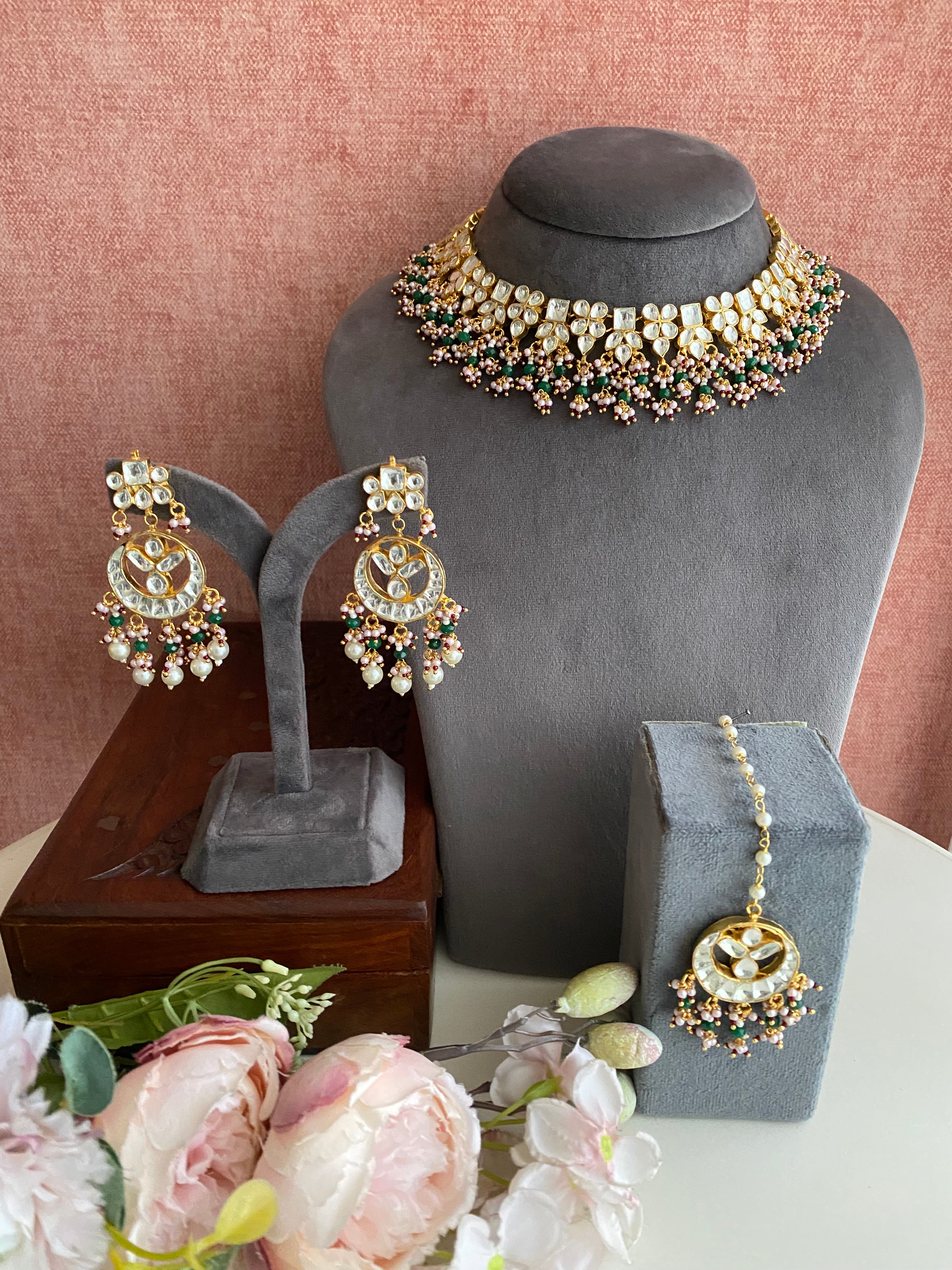 Kundan Gold plated Necklace Set