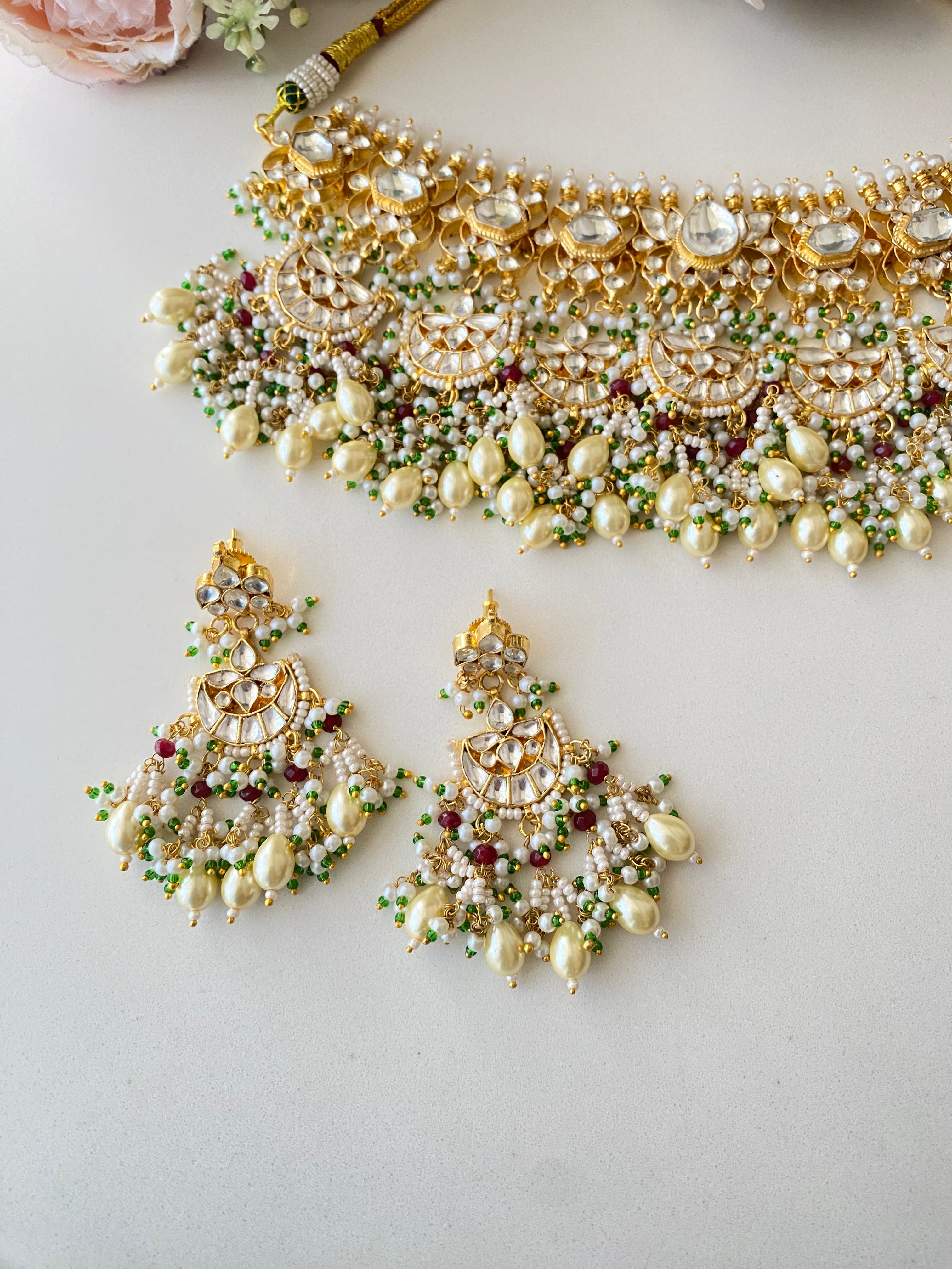Kundan Gold plated Bridal Choker set