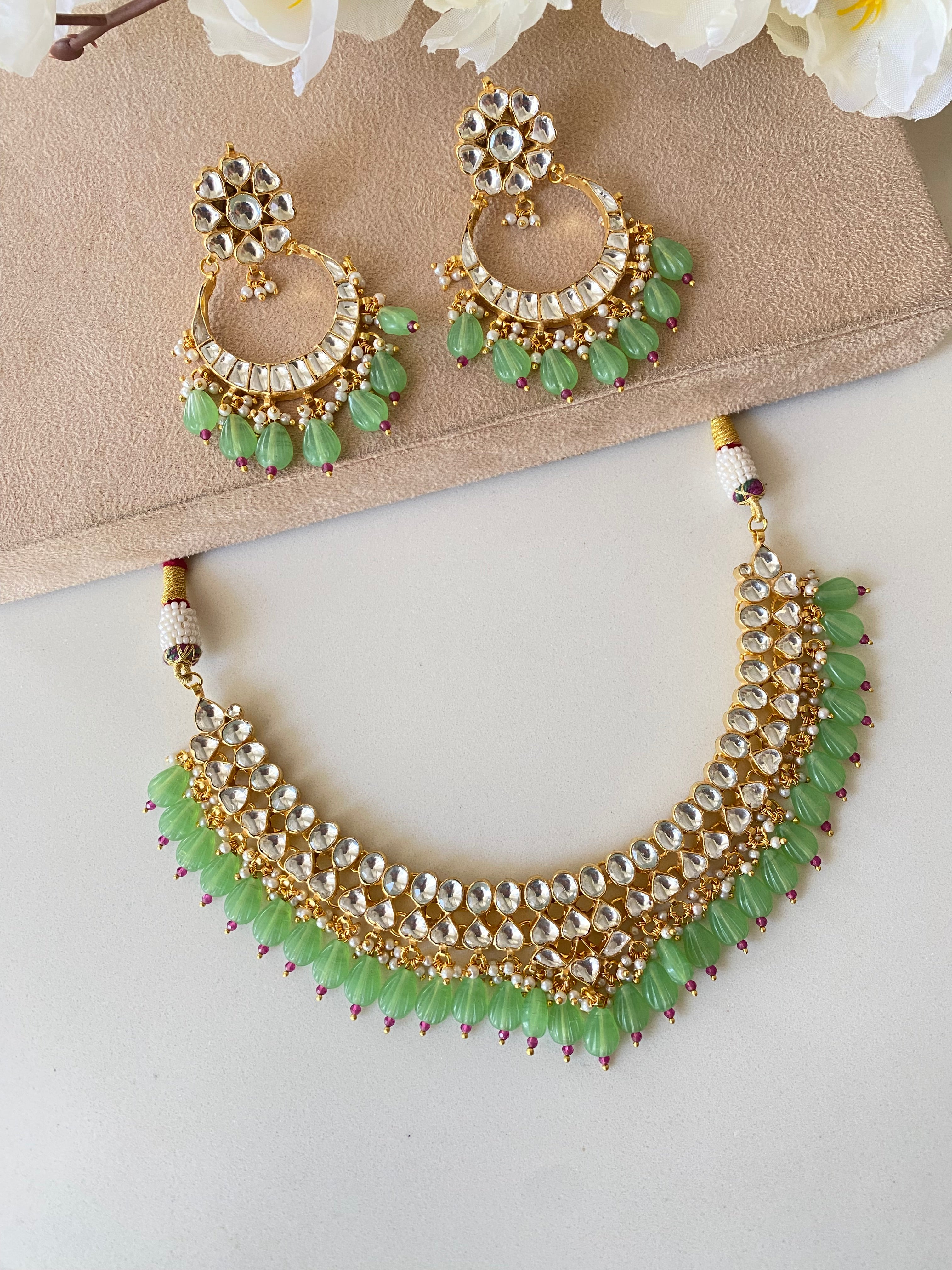 Kundan Gold plated Necklace set